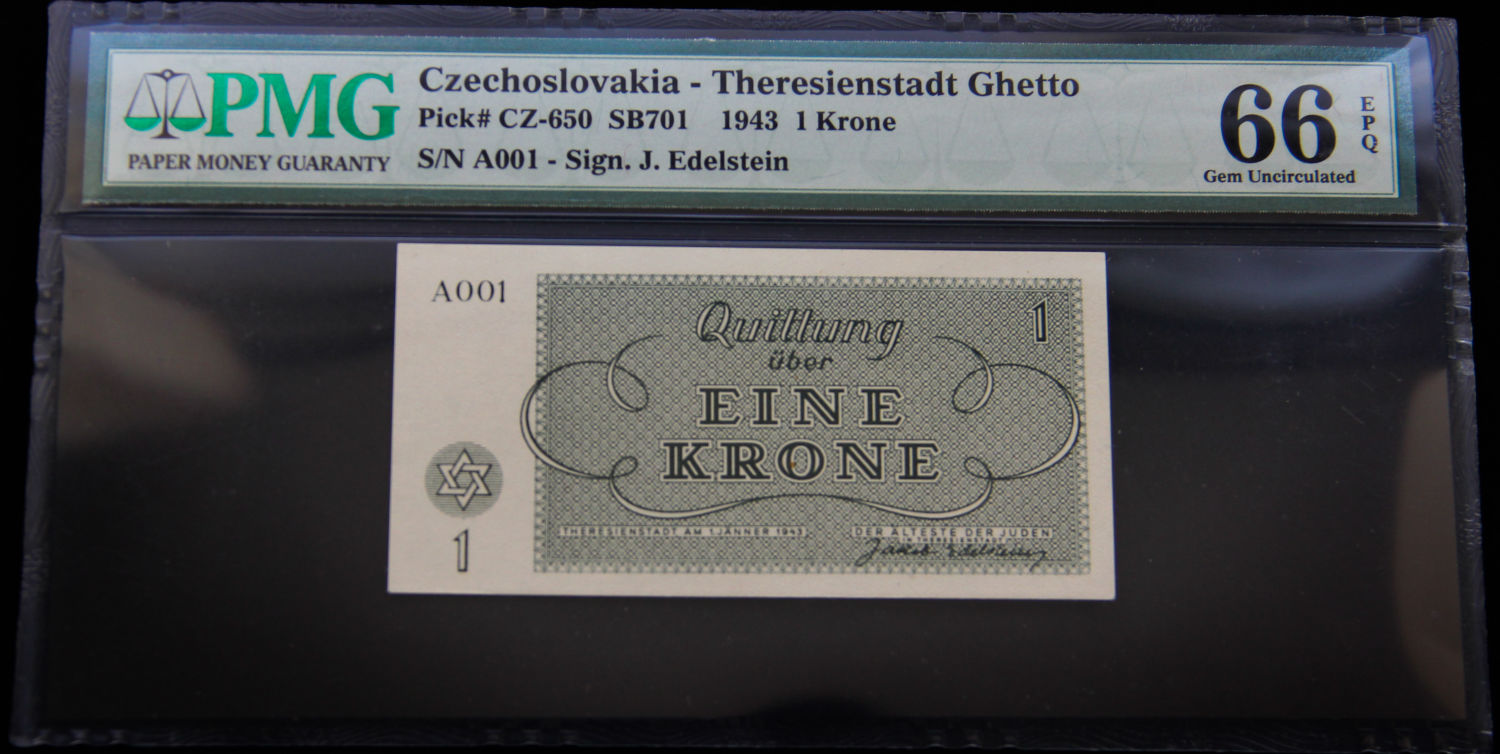 Czech Republic - 1, 2, 5 kronen - 1943 - Theresienstadt camp. - 1 5