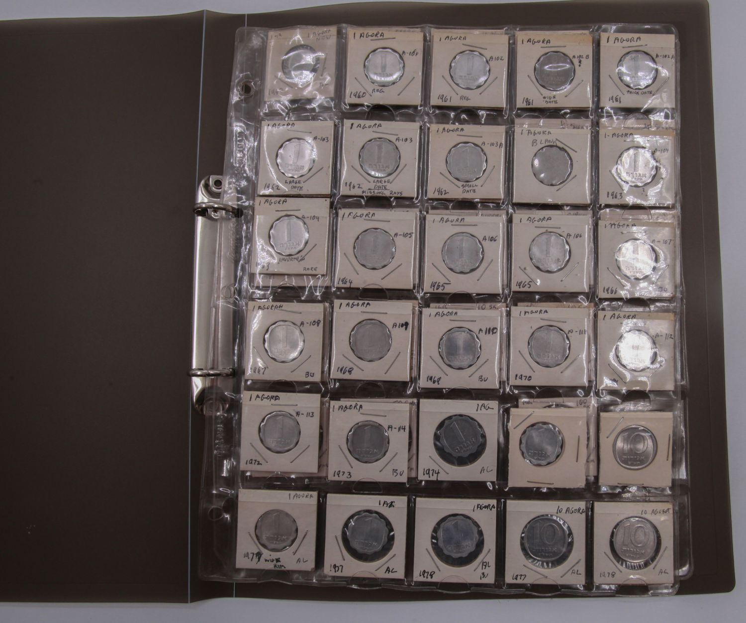 Isreal - Coins Album of the Lira and the Old Shekel Period - XF-UNC - 1 0