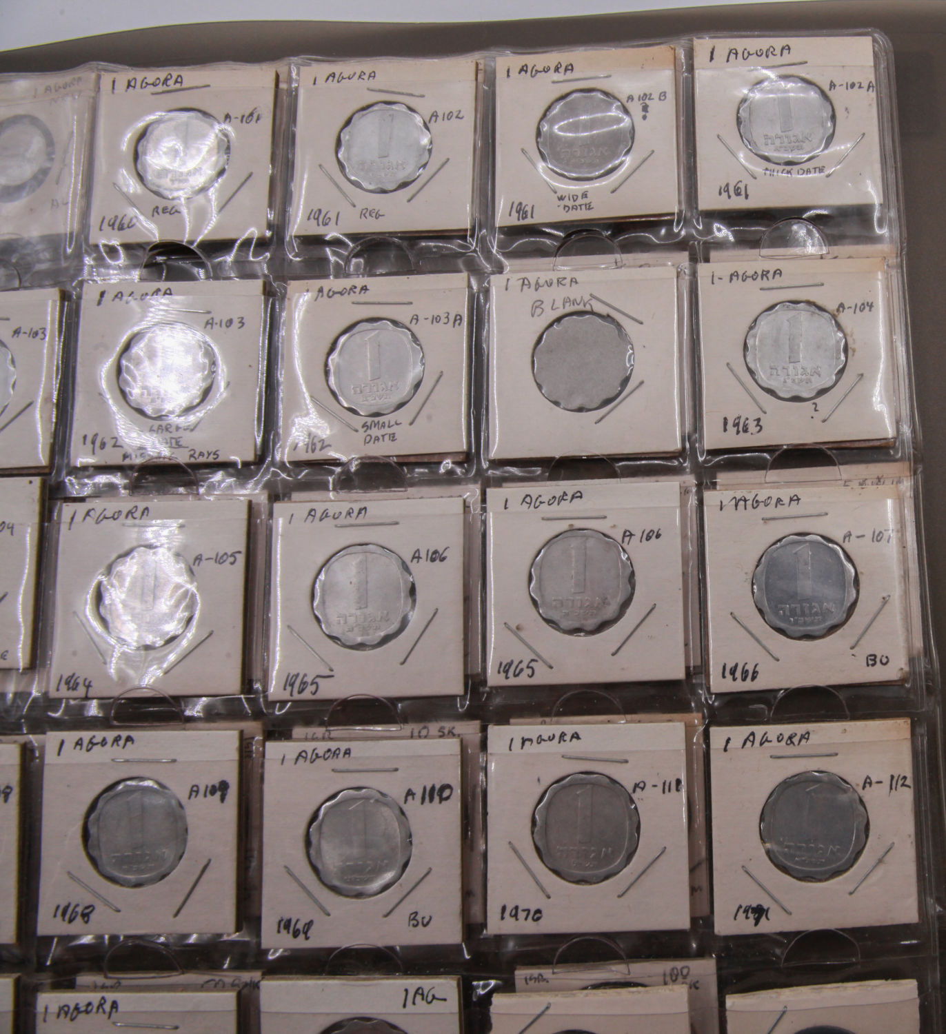 Isreal - Coins Album of the Lira and the Old Shekel Period - XF-UNC - 1 4