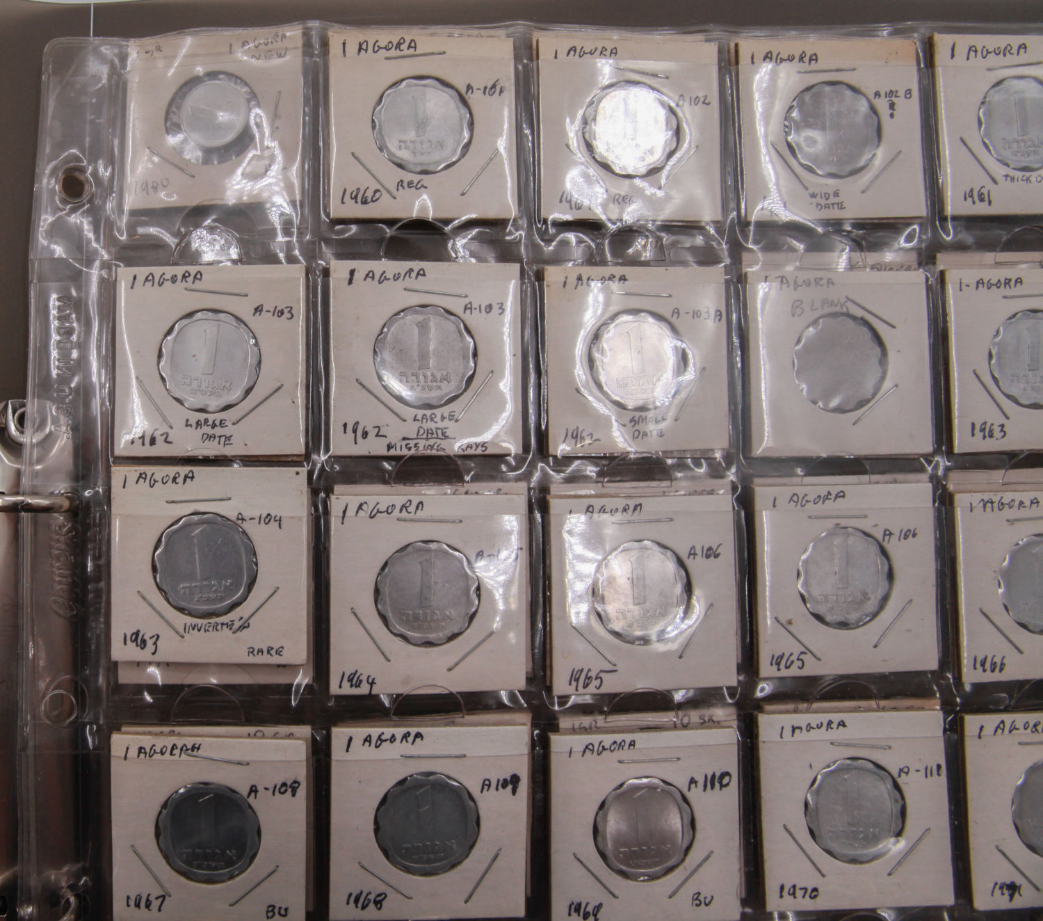 Isreal - Coins Album of the Lira and the Old Shekel Period - XF-UNC - 1 3