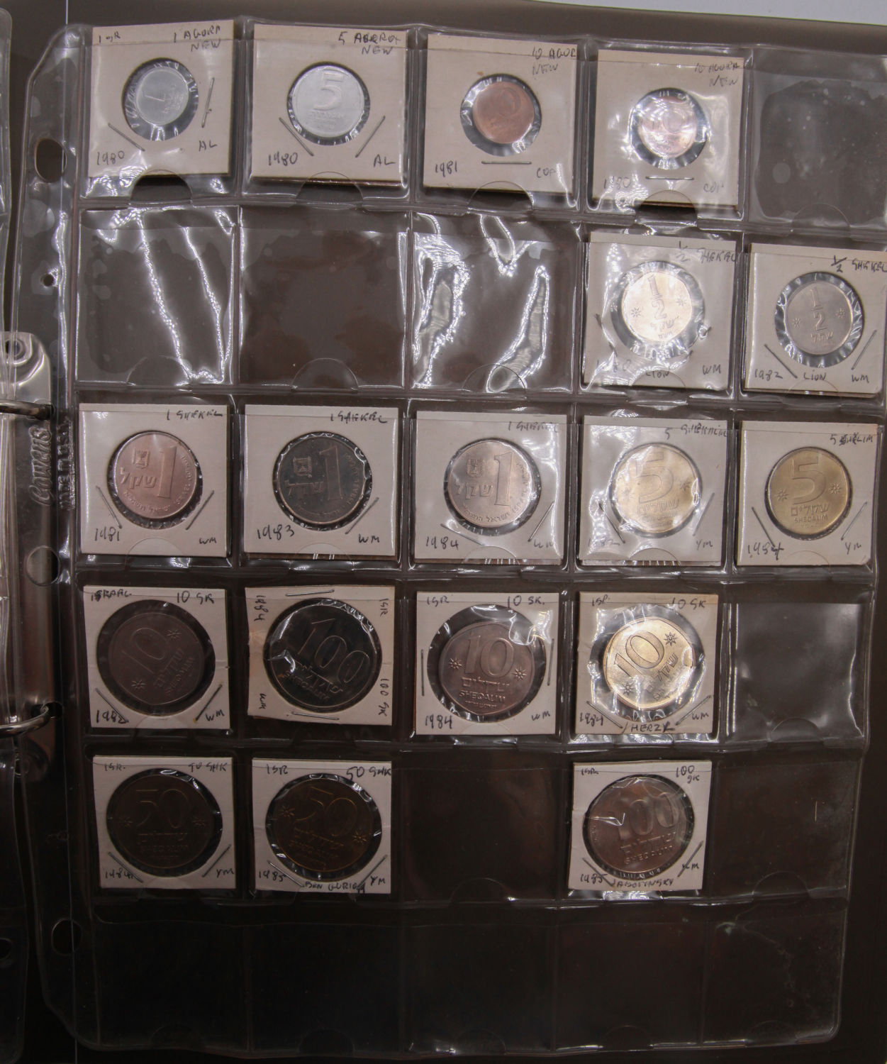 Isreal - Coins Album of the Lira and the Old Shekel Period - XF-UNC - 1 8