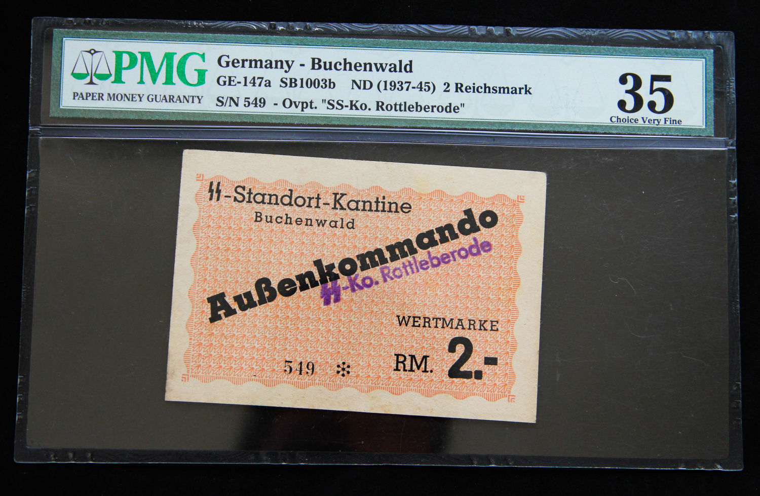 Germany - 2 mark - 1937-1945 - Buchenwald camp. - 1 0