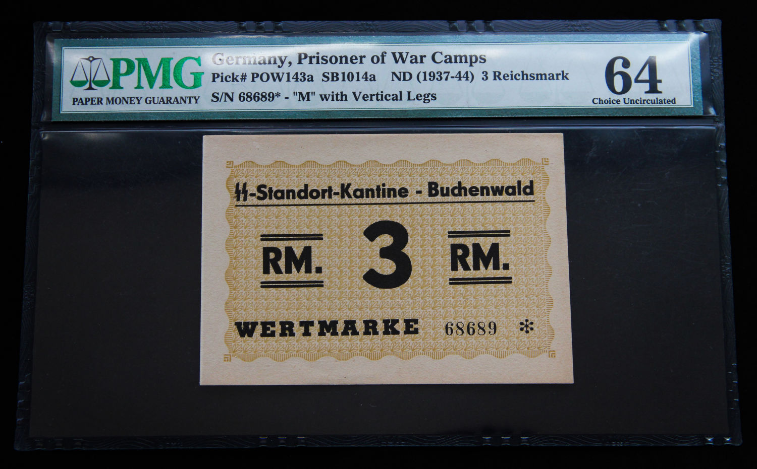 Germany - 3 mark - 1937-1944 - Buchenwald camp. - 1 0