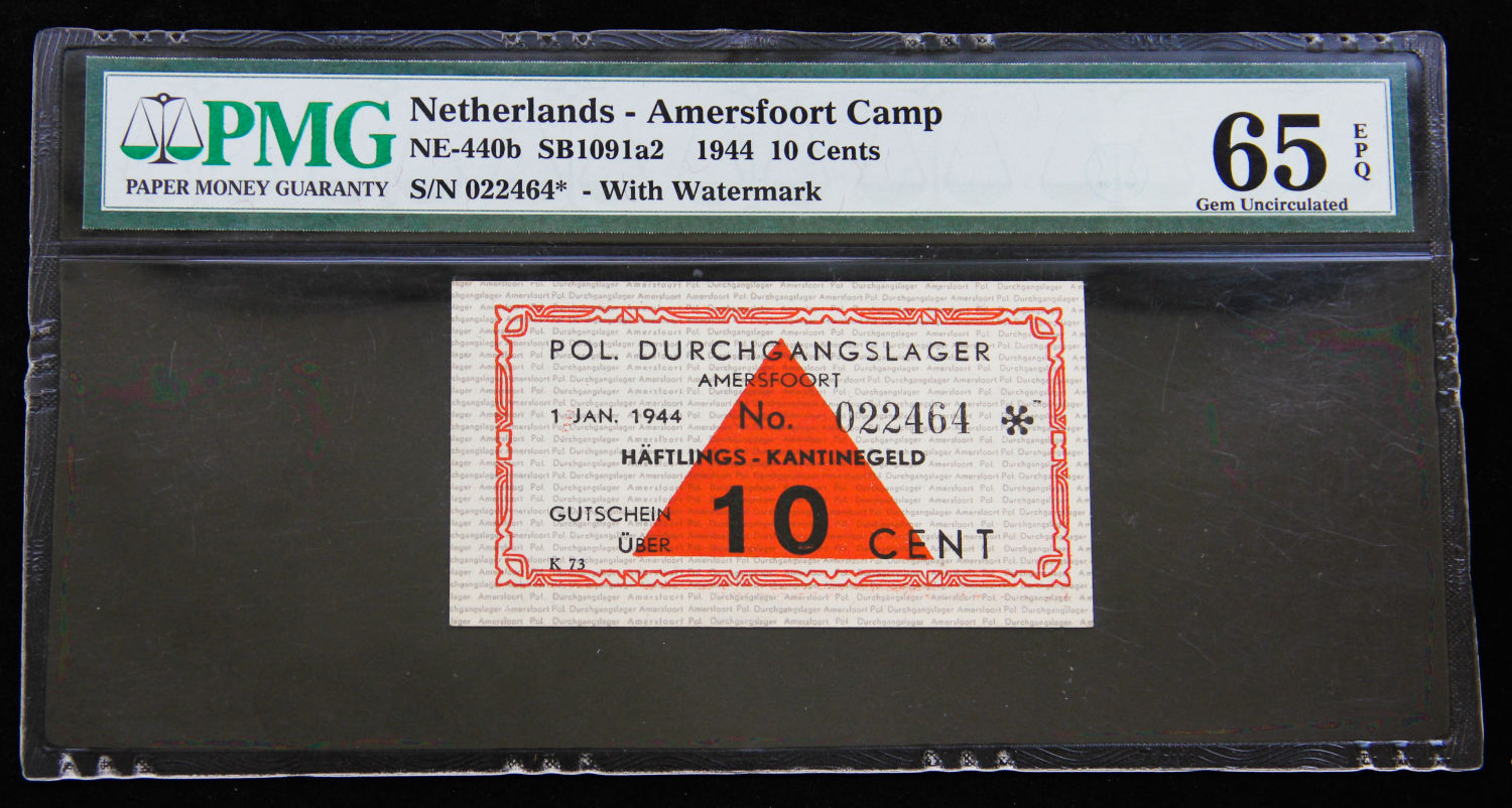 Netherlands - 10 cents 1944 - PMG 65 EPQ. - 1 0