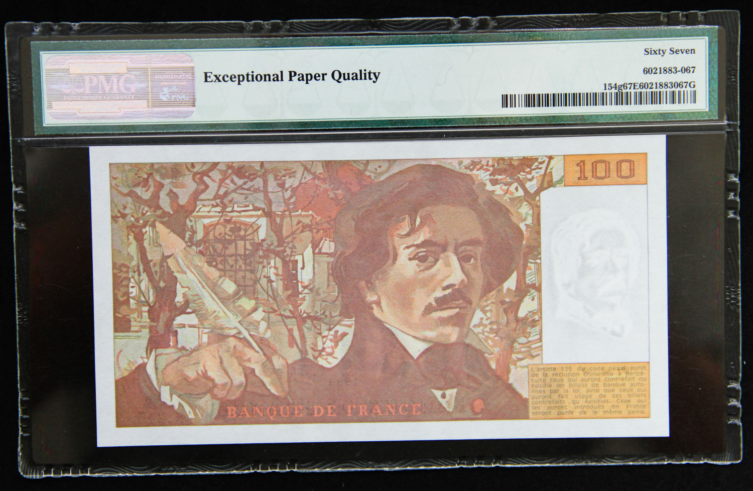 France - 100 francs 1993 - PMG 67 EPQ. - 1 1