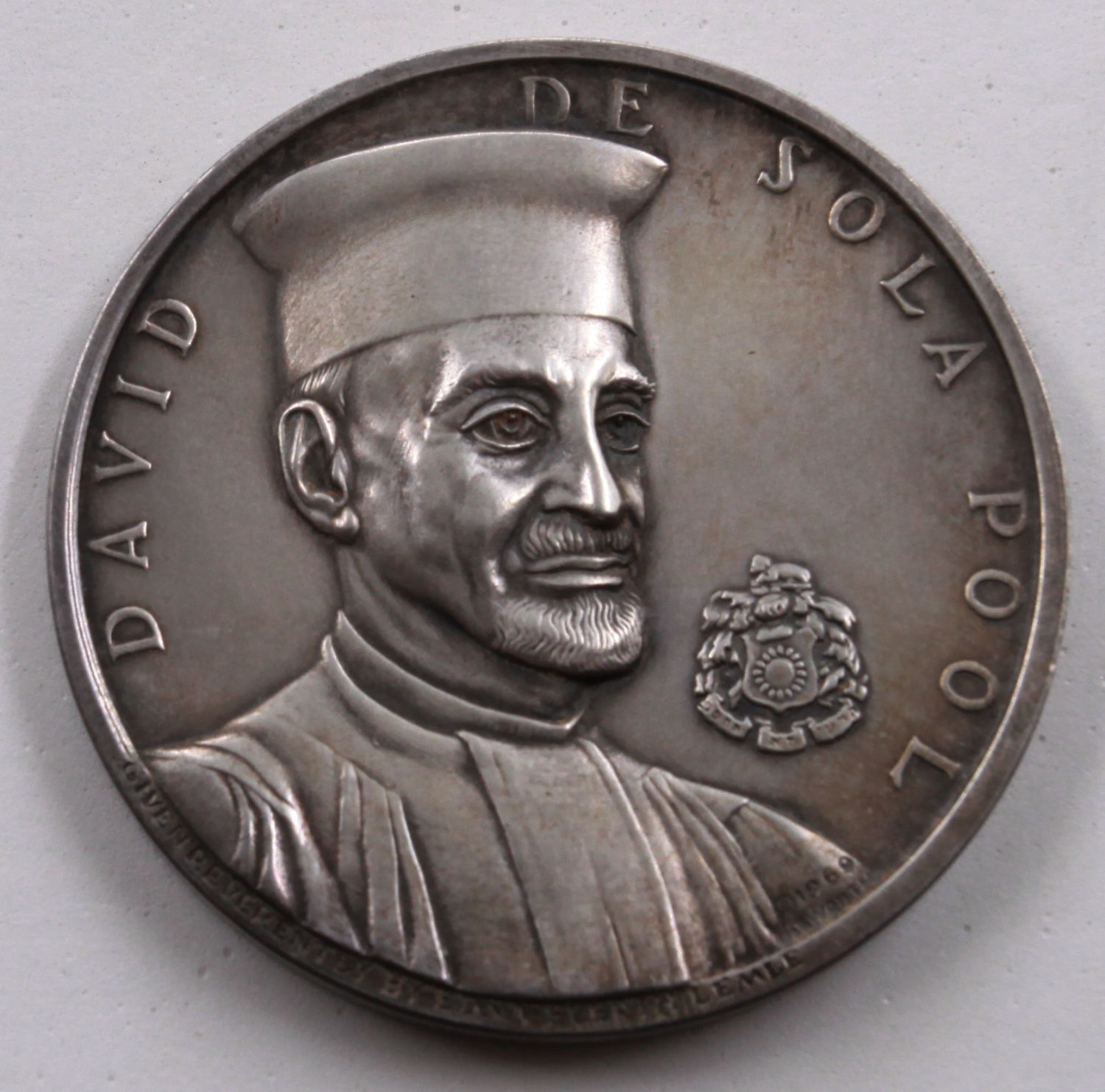 Israel - De Sola Pool - Silver 935, 117 grams, 59 m"m - UNC - 1 0