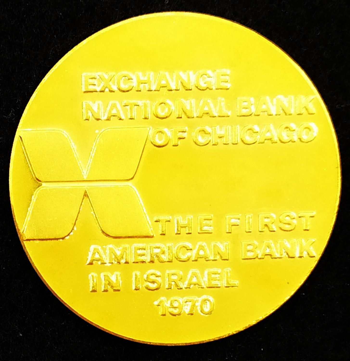 Israel - Exchange National Bank of Chicago 1972 - Gold 916.6 - Mintage 25 units - Very Rare - 1 3