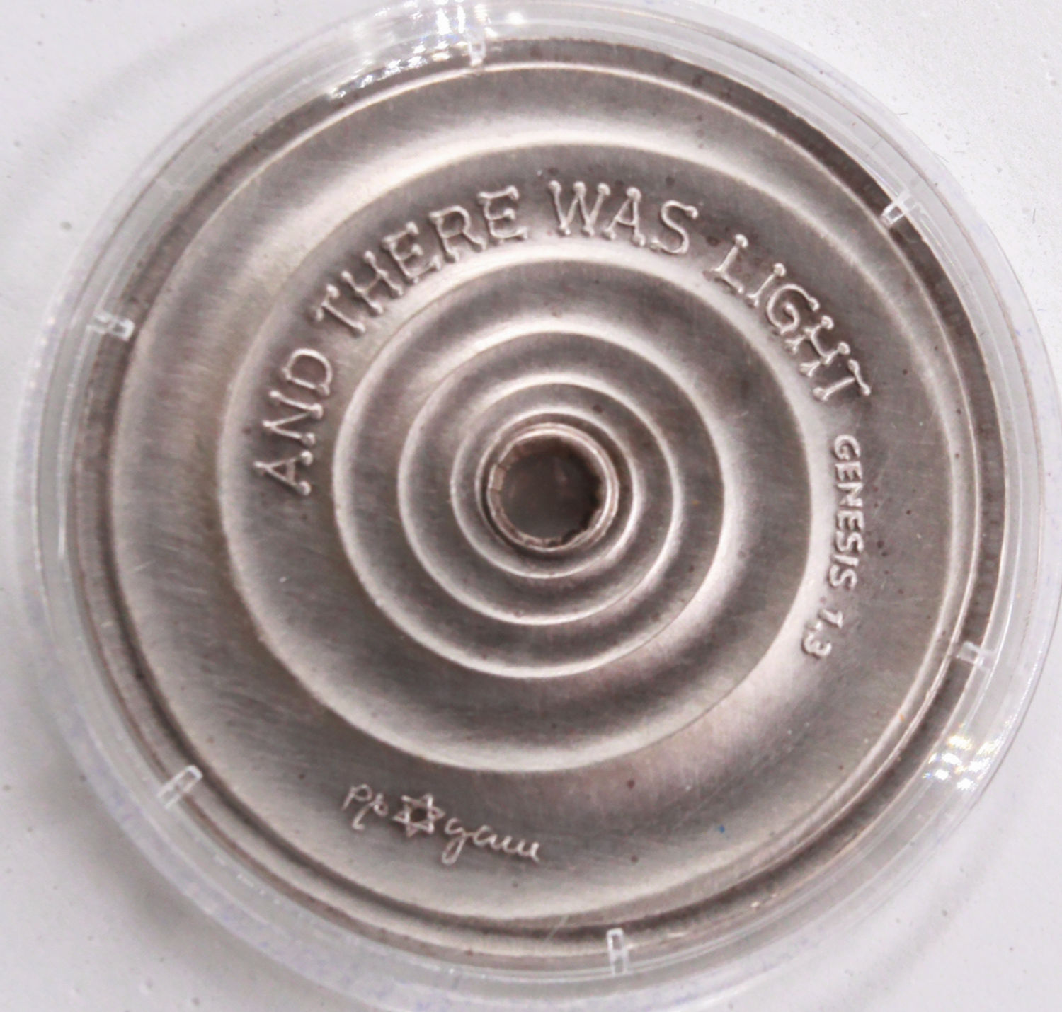 Israel - And There Was Light Medal 1985 - Silver 999, 62.2 grams, 50 m"m - 1 1