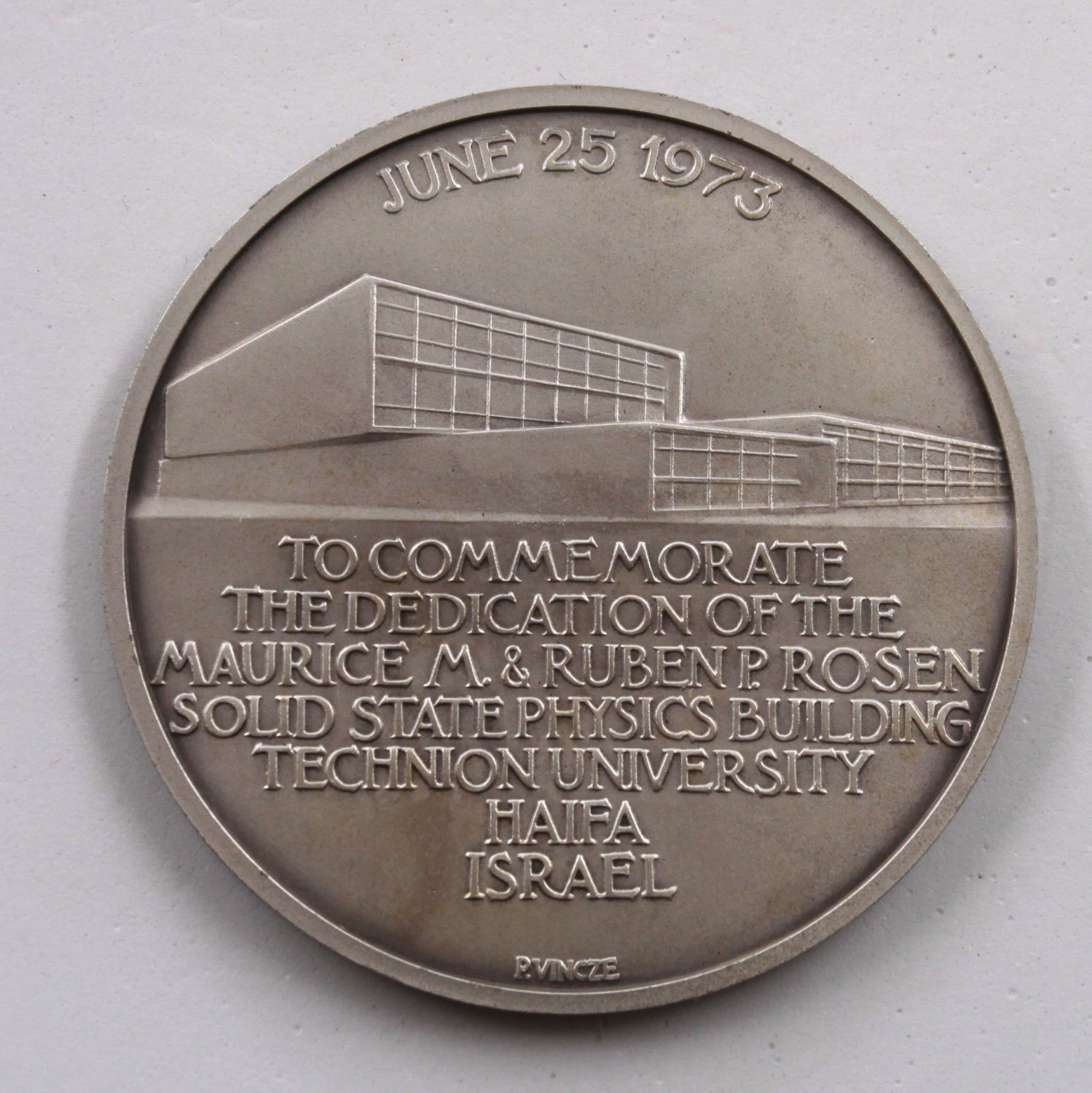 Israel - Maurice M. and Ruben P. Rosen Medal Commemorating Their Dedicating a Building at the Technion University ... - 1 1