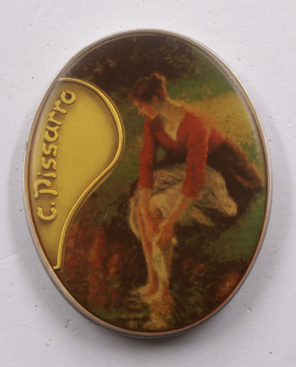 Israel - Pissaro Medal - 999 silver, 110 grams, 60X45 mm - 1 0