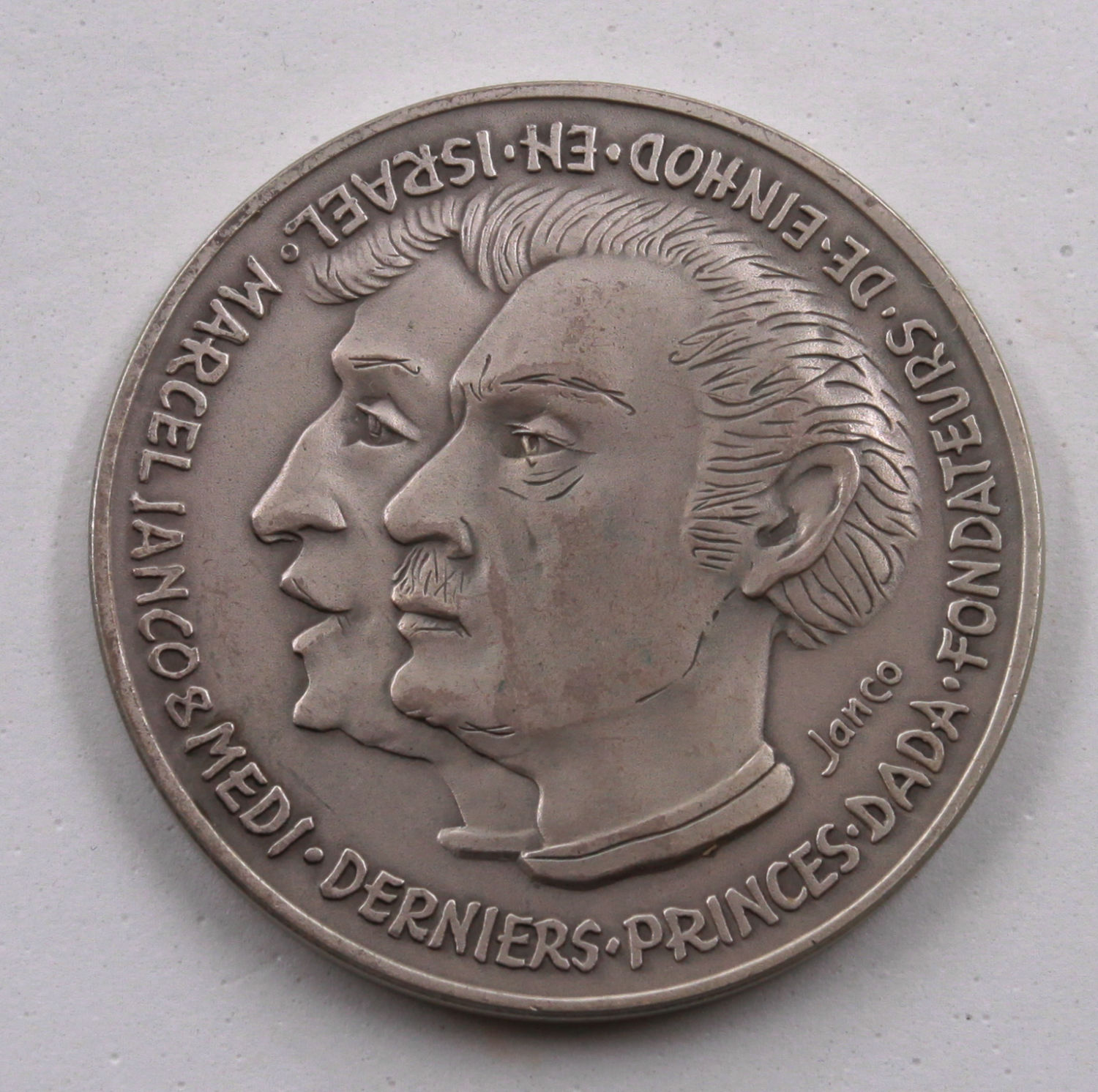 Israel - Private silver medal in honor of Marcel Janko and the founders of the Hadda movement and the settlement of ... - 1 0