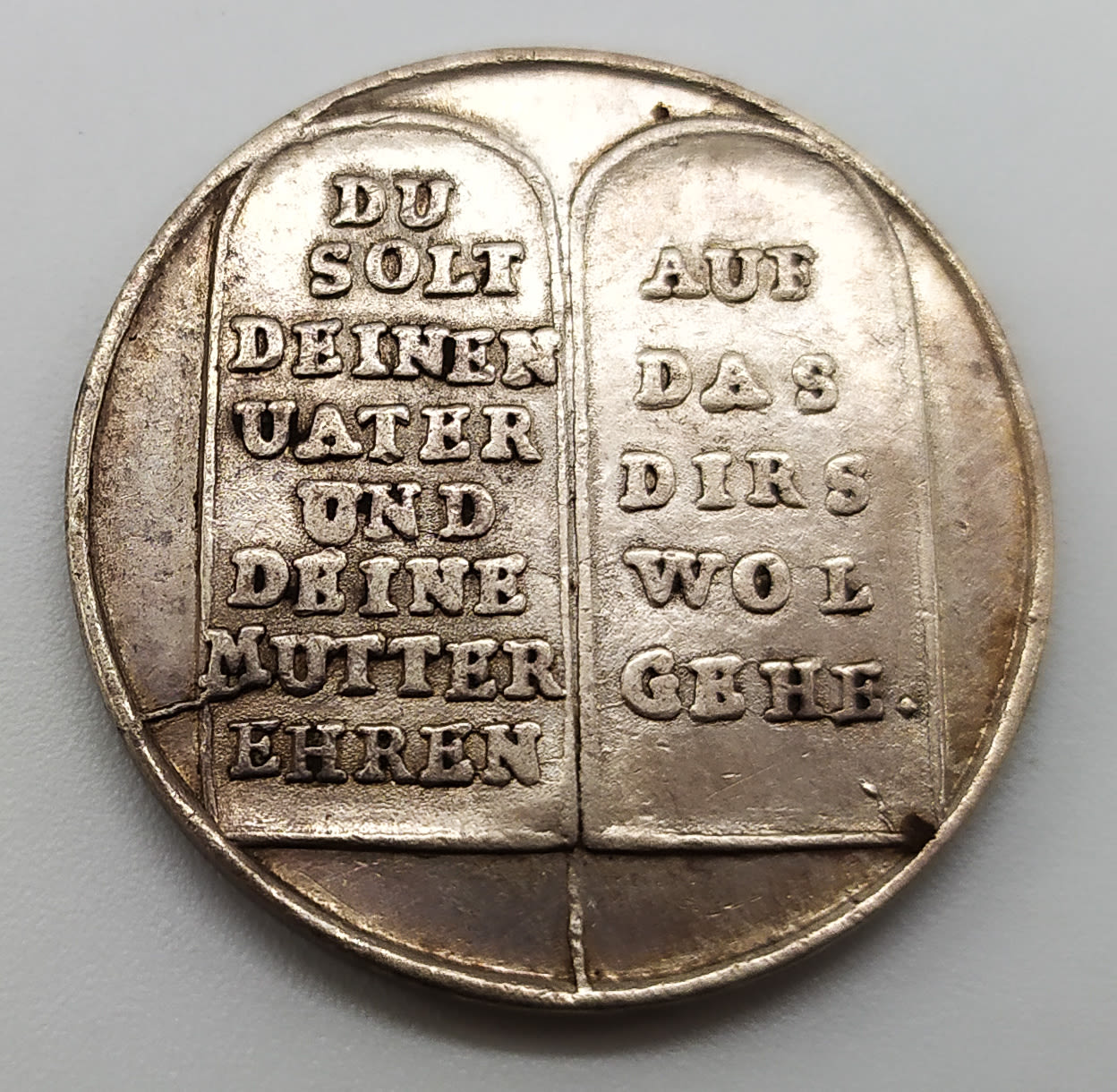 German Medal - The Ten Commandments - 1 1