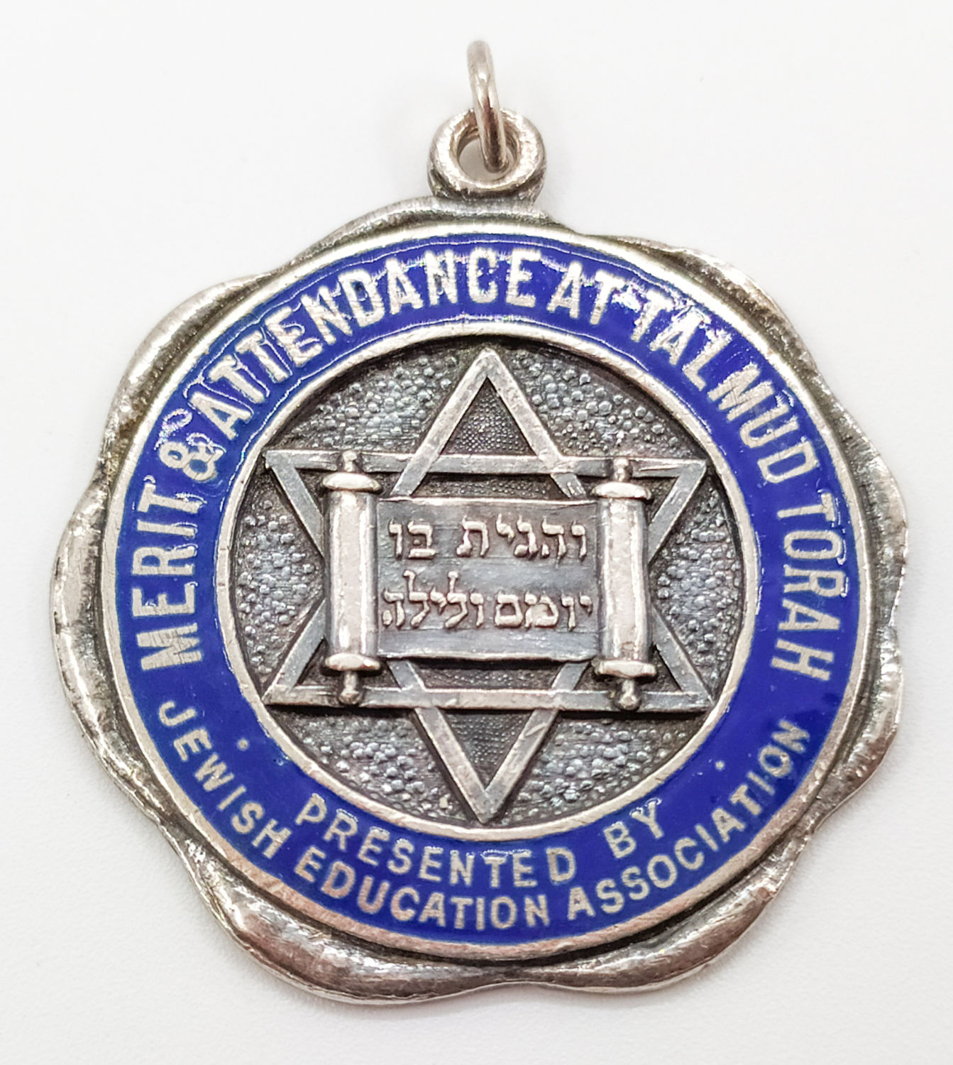 Talmud Torah Medallion - and you recited it day and night - USA 1920 '