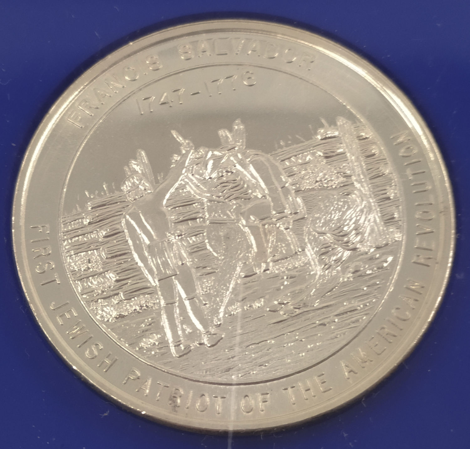 FRANCIS SALVADOR - "HEBREW BENEVOLENT SOCIETY OF CHARLESTON, S.C." - MEDAL - 1 3