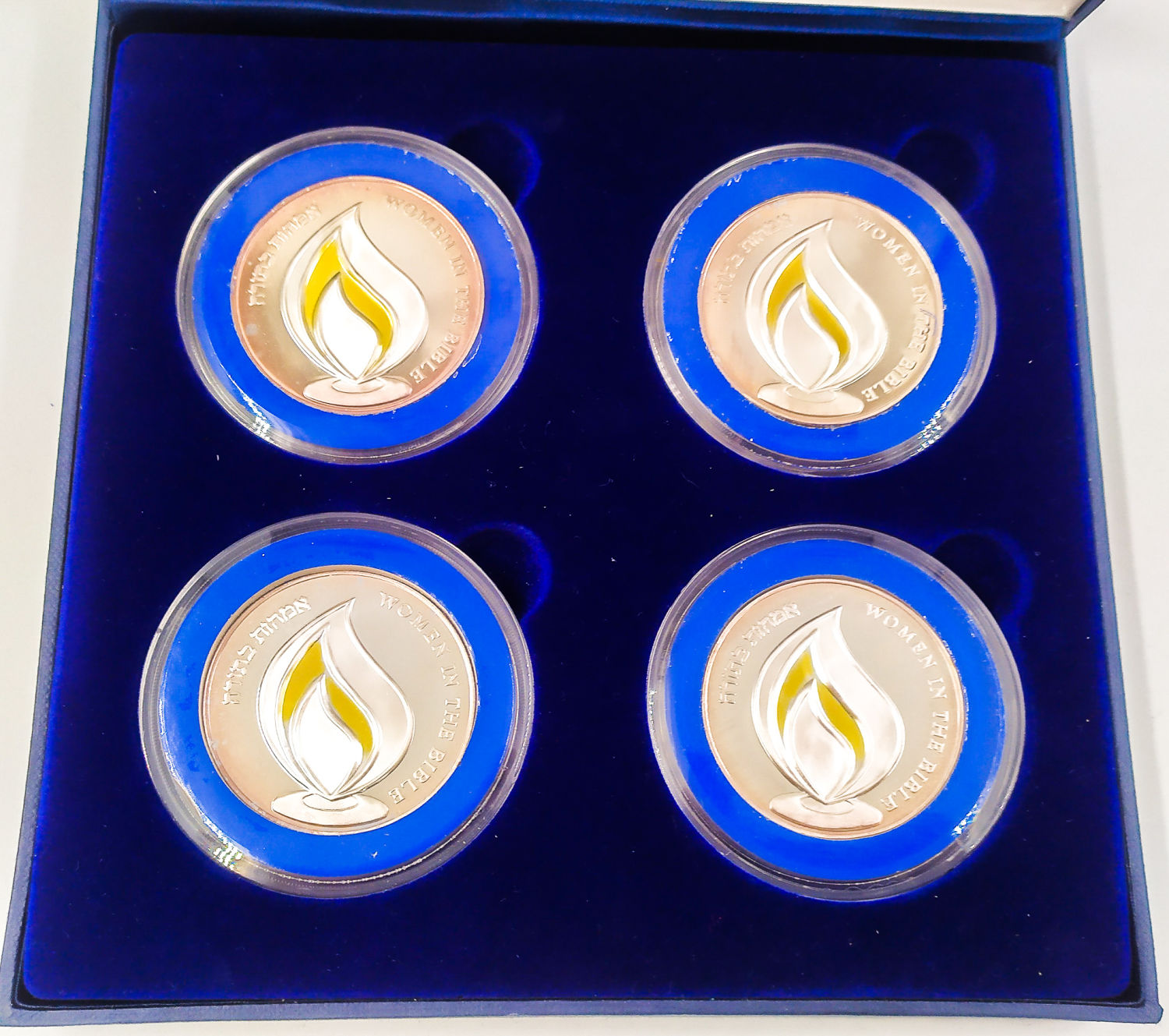 Four silver medals - four mothers - Sarah, Rebecca, Rachel and Leah - a government Issue - 1 2