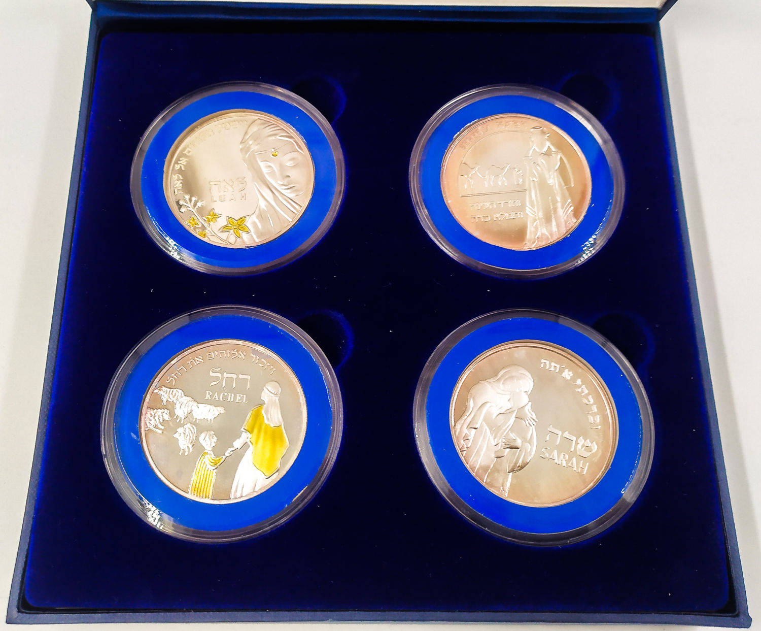 Four silver medals - four mothers - Sarah, Rebecca, Rachel and Leah - a government Issue - 1 1
