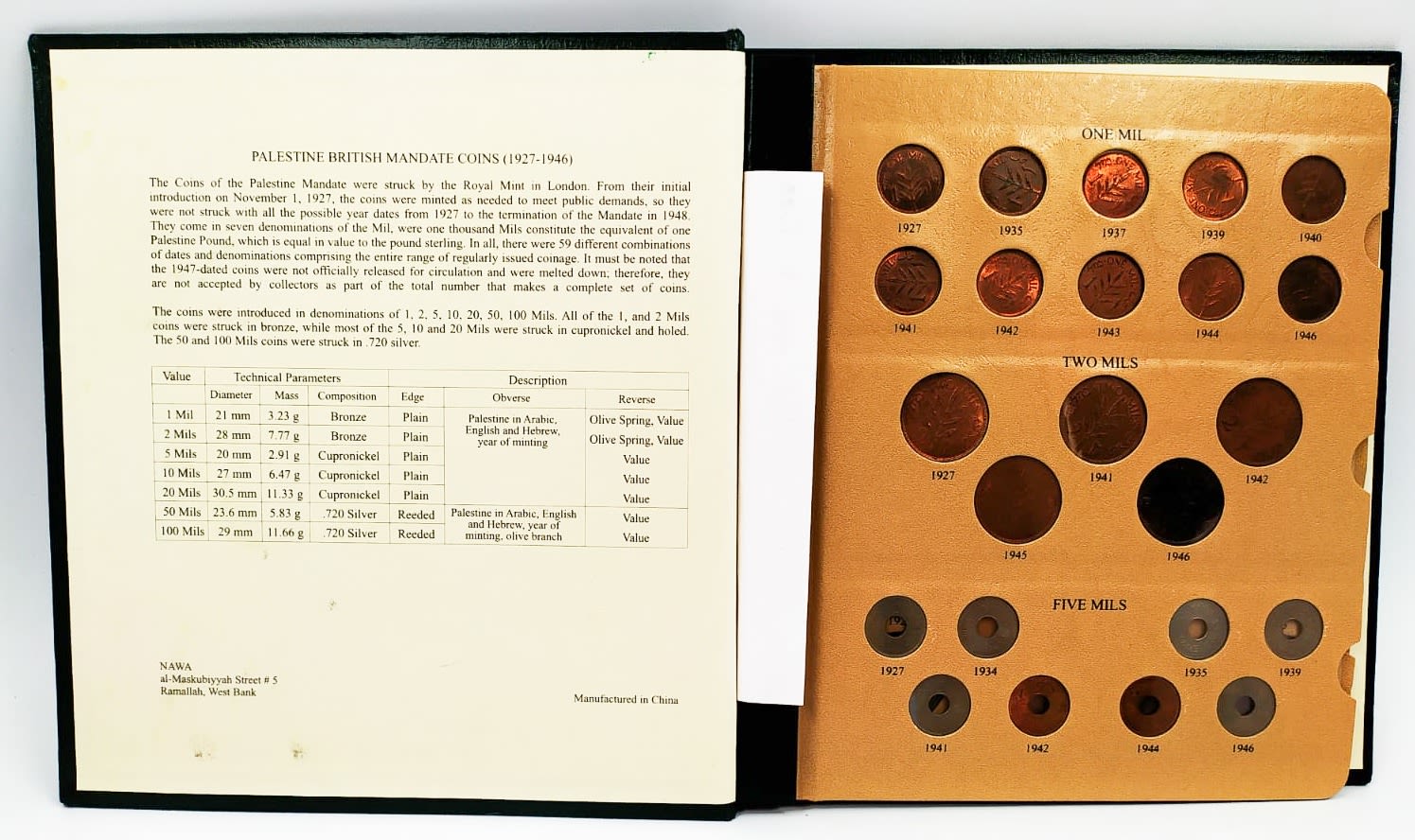 Palestine - Full 59 Coins set of British Mandath - 1 1