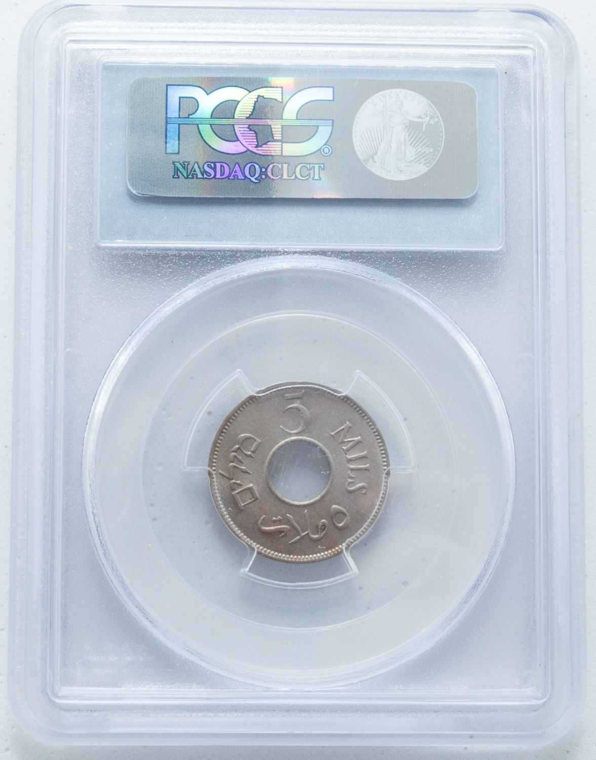 Palestine - 5 Mils 1946 - PCGS 64 - UNC - 1 3