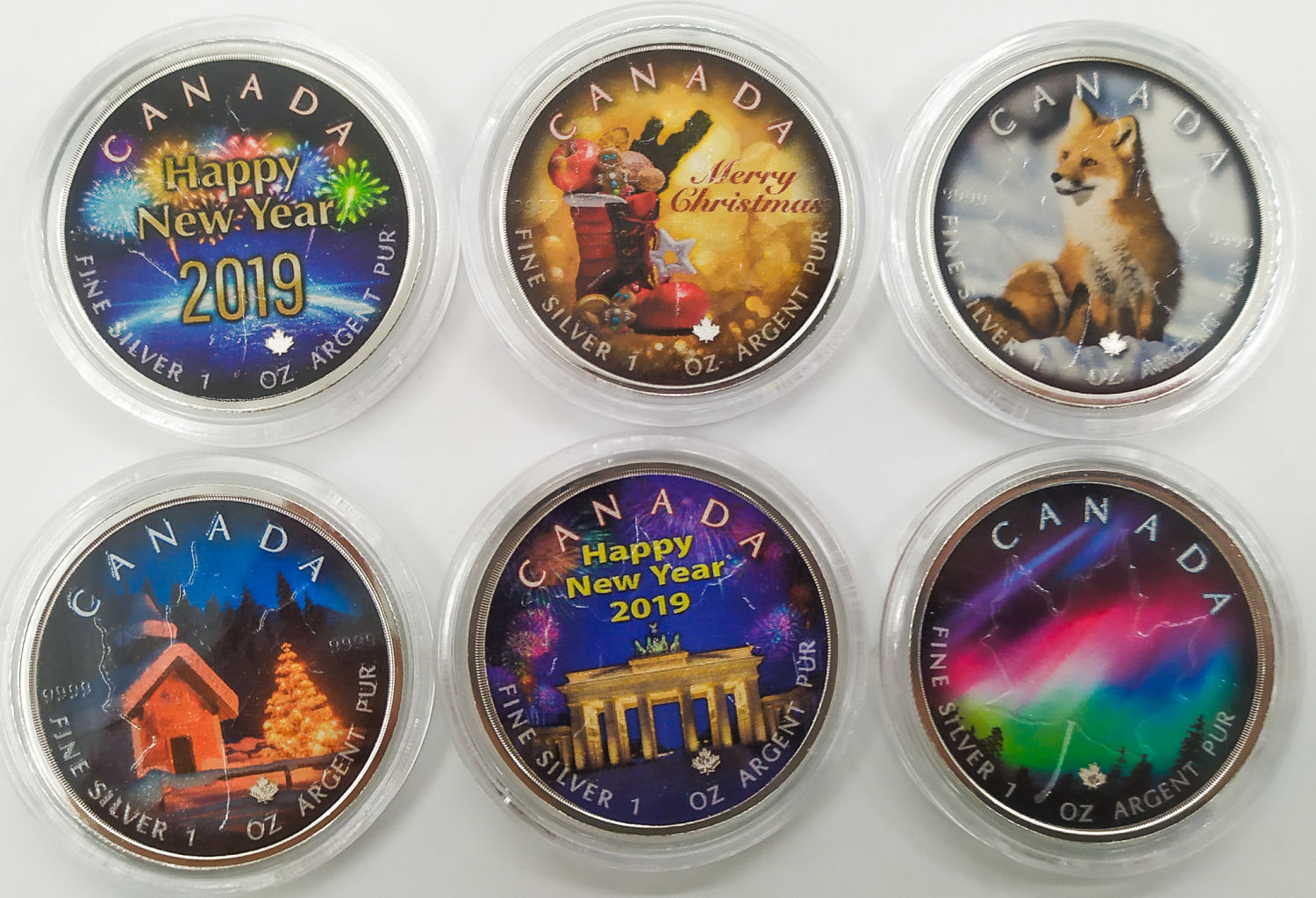 Canada - 6 ounces Maple Silver 5$ - 2018, 2019 - 1 0