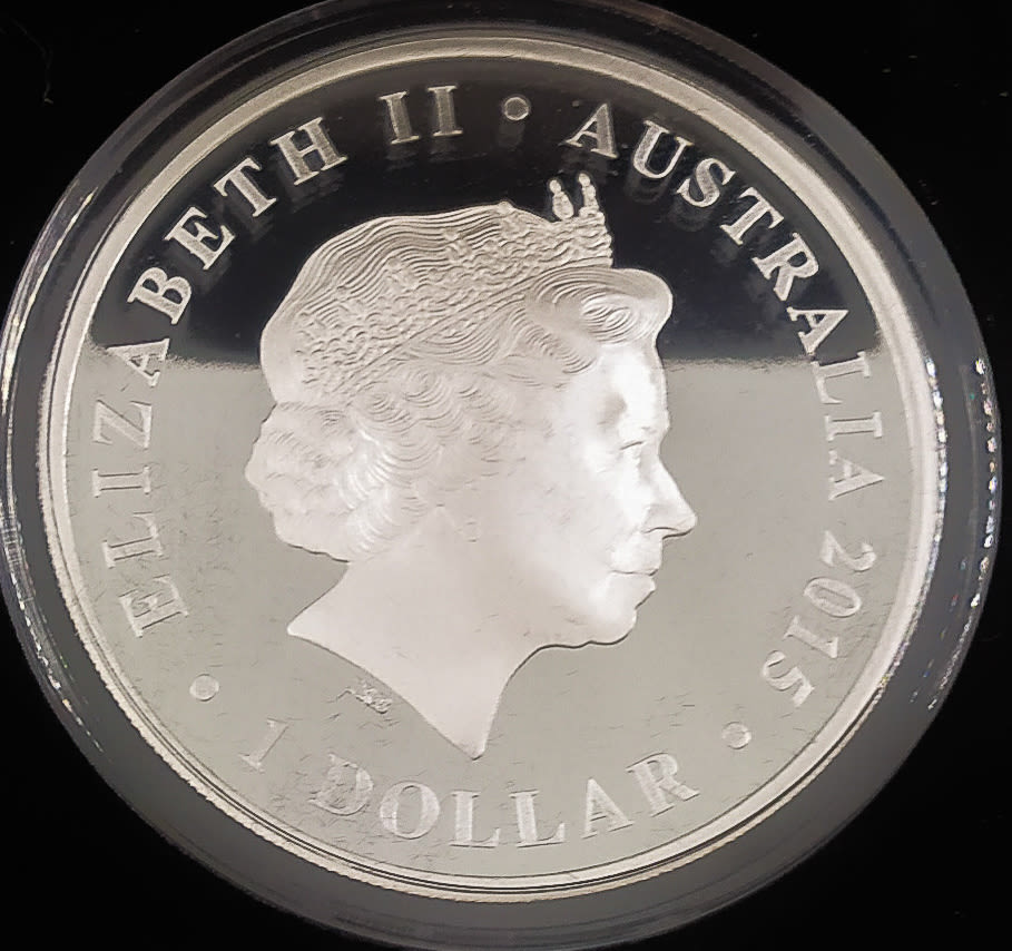 Australia - 2015, set of 2 coins $ 1 pure silver dinosaurs. - 1 8