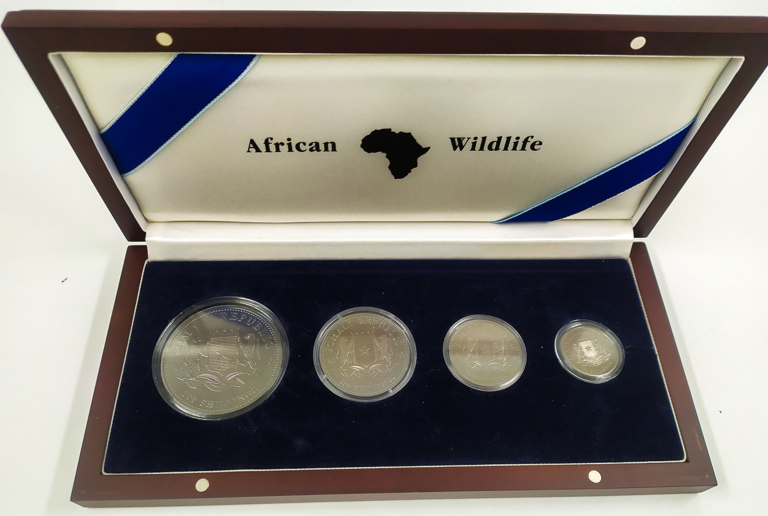 Somalia - 25, 50, 100 & 200 Shilling 2016 African Somalia Wildlife Sunset Set - (Rutehnium Colour) - 1/4 oz - 2 oz ... - 1 2