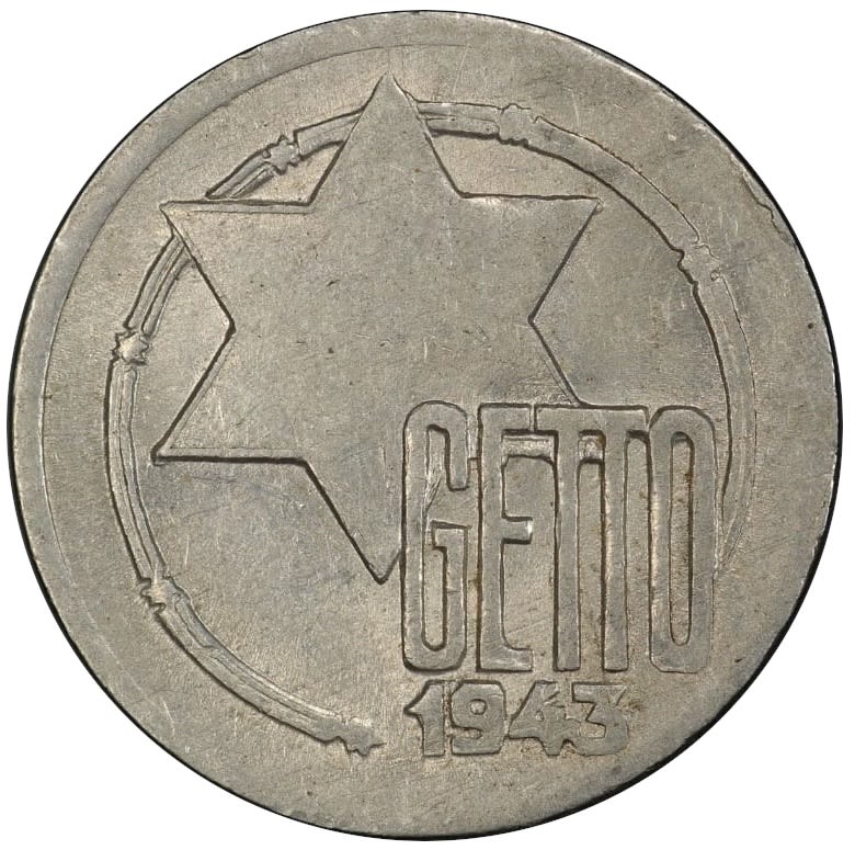 Poland - 5 Mark 1943 - Ghetto Lodz - PCGS MS 62 - 1 1
