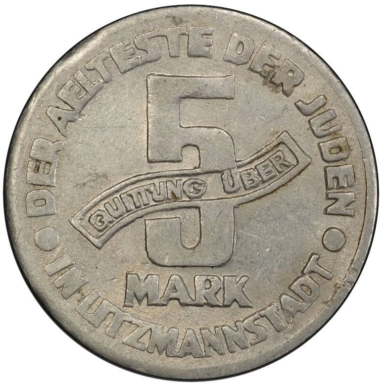 Poland - 5 Mark 1943 - Ghetto Lodz - PCGS MS 62 - 1 0