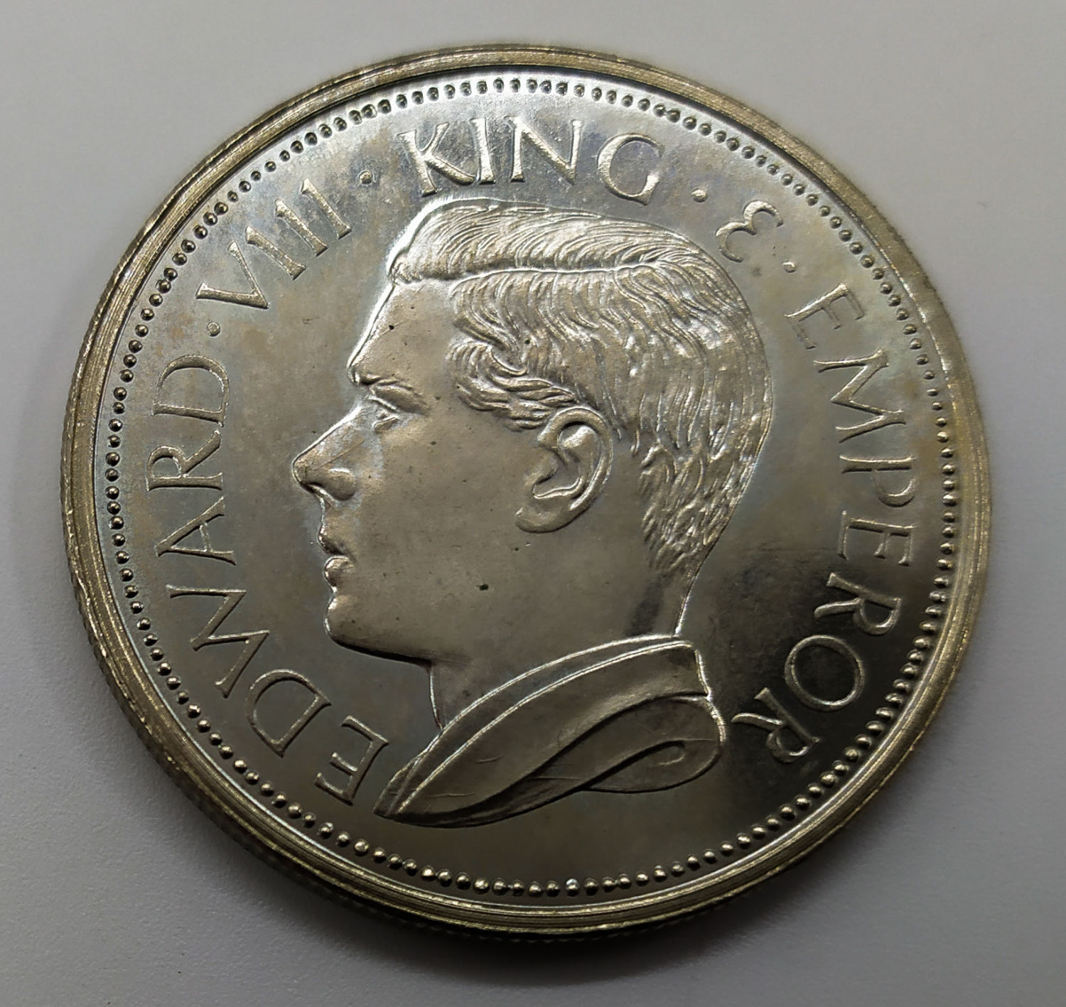 Plaestine - Crown - Edward VIII - Copper-Nickel-ZInc - 1 1