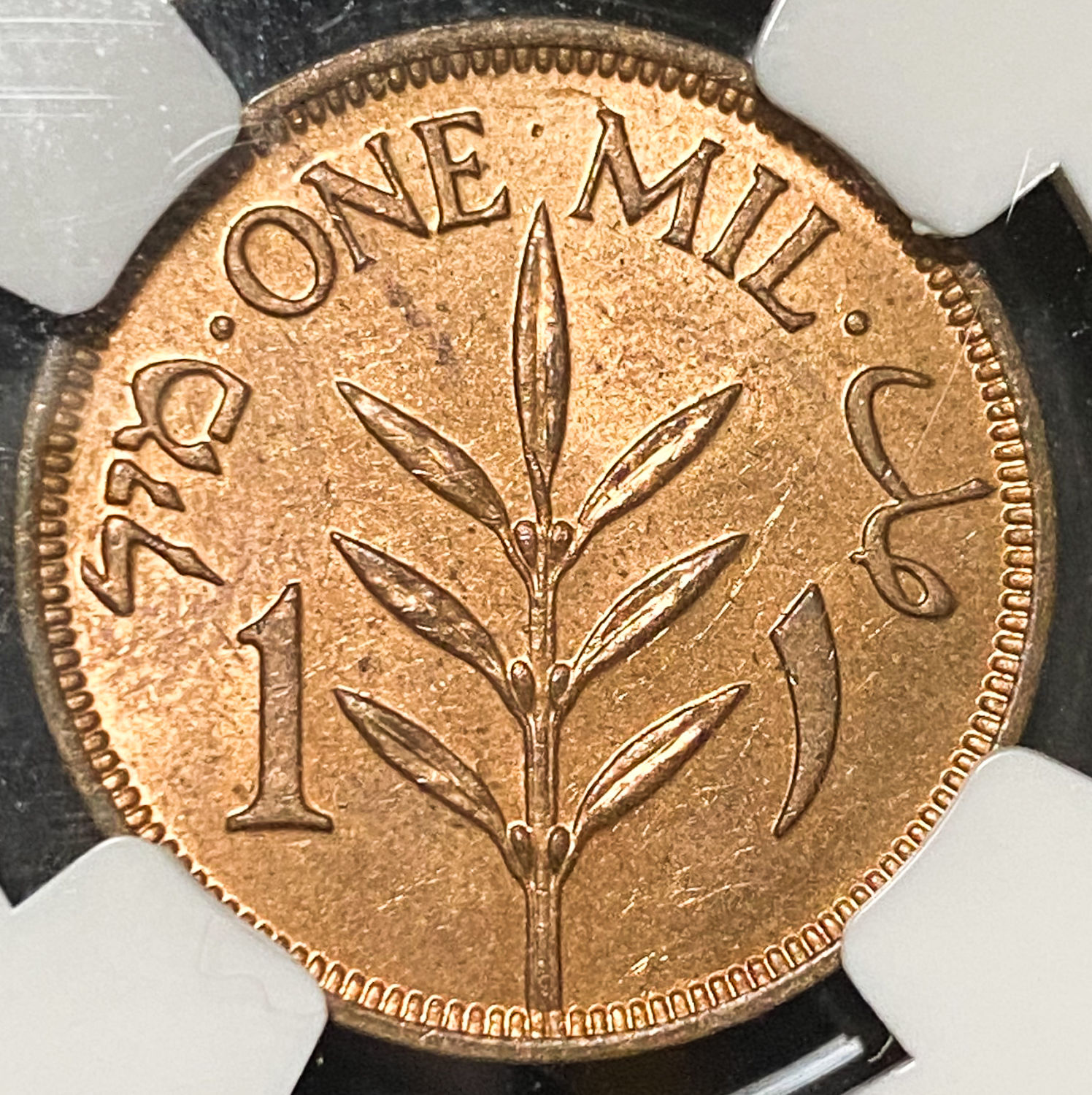 Palestine - Lot of 1 and 2 Mils Graded - Diffrent years - 1 12