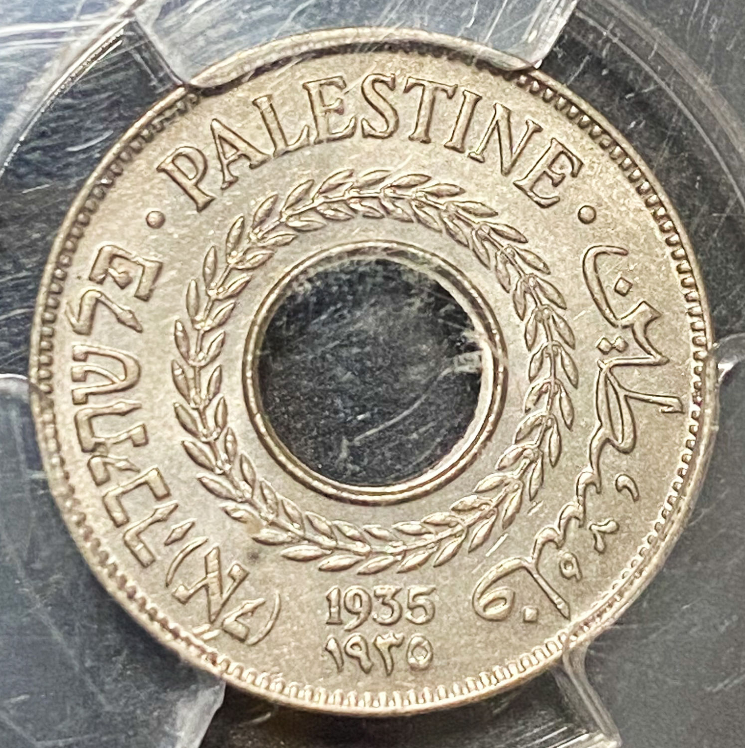 Palestine - Lot of 6 graded MS coins of 5 Mils - Diffrent years - 1 7