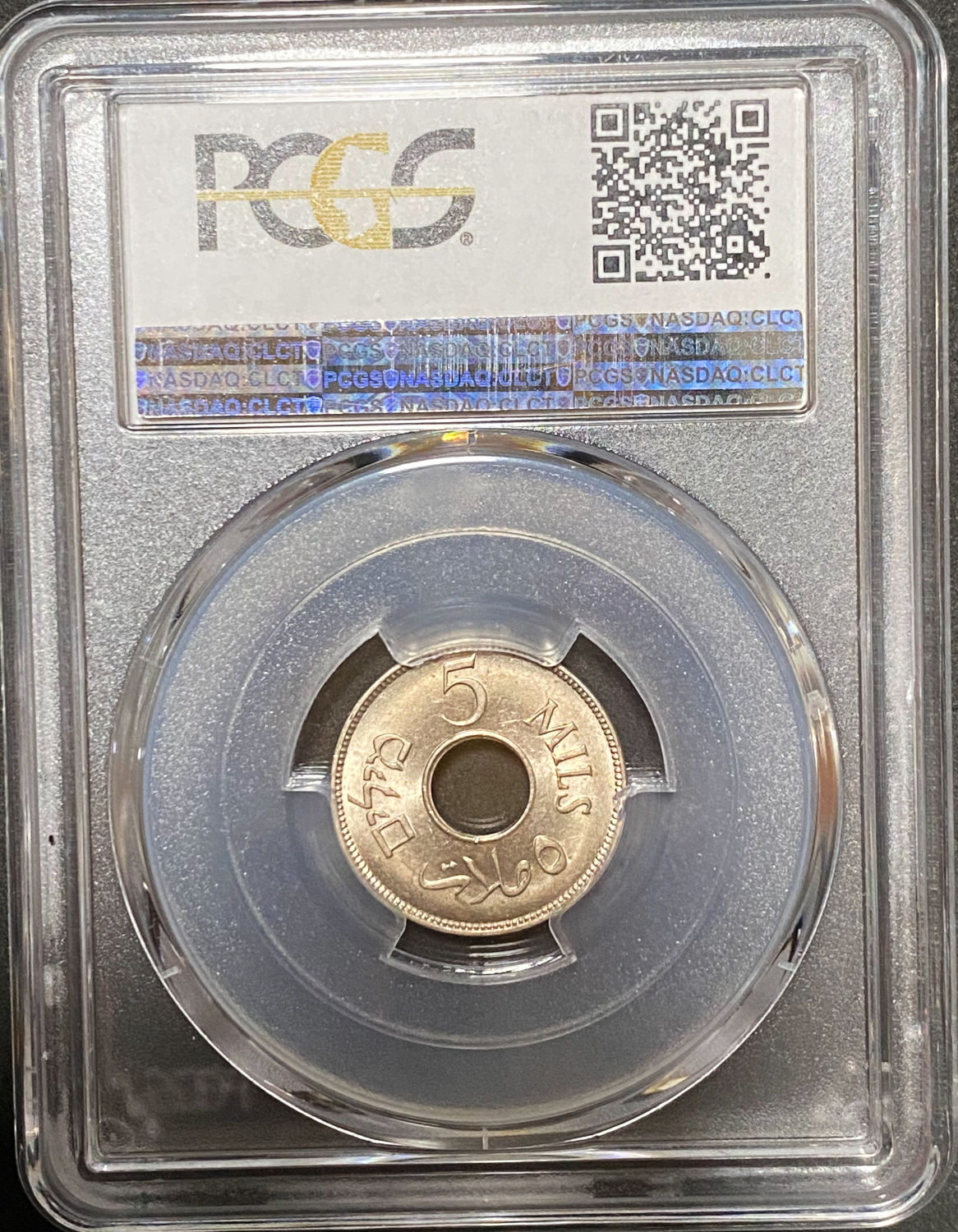 Palestine - 5 Mils 1934 - PCGS MS 64 - 1 3