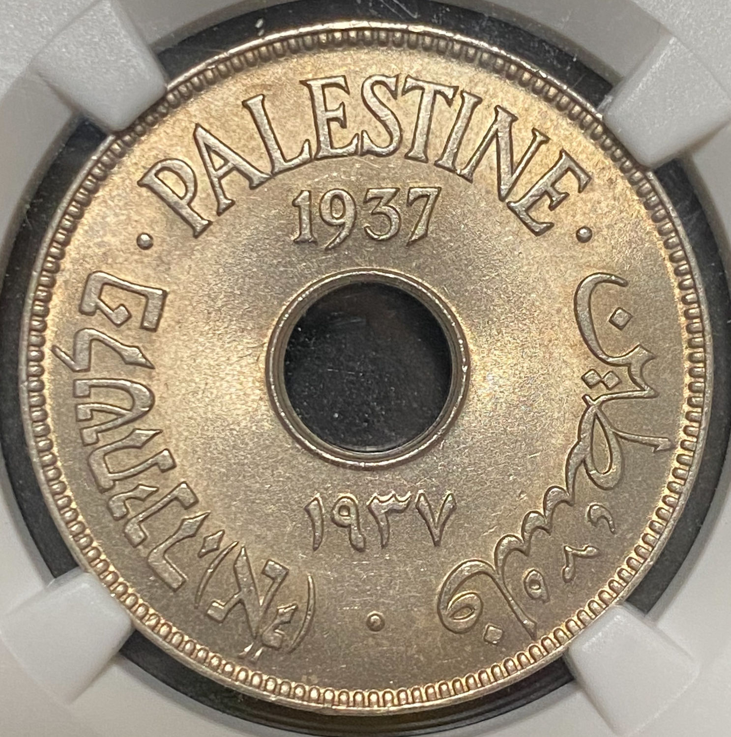 Palestine - 10 Mils 1937 - NGC MS 65 - 1 0