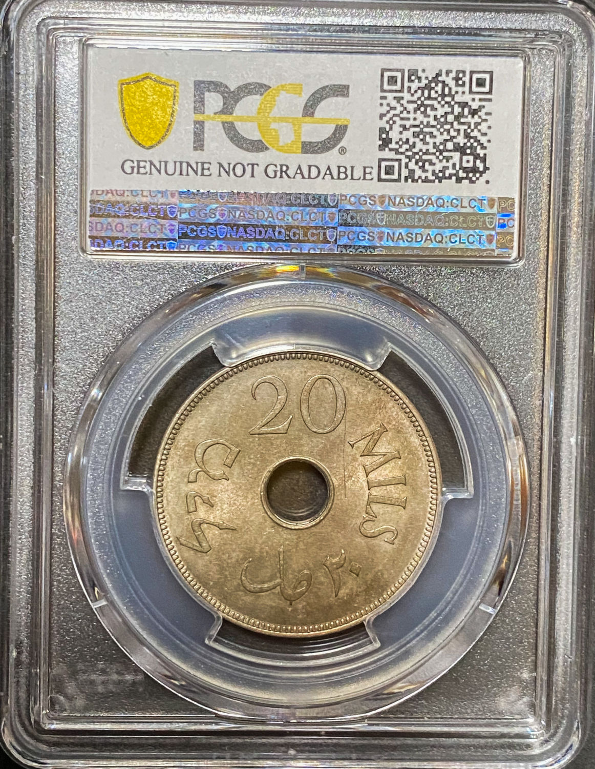 Palestine - 20 Mils 1934 - PCGS AU DETAILS - 1 3