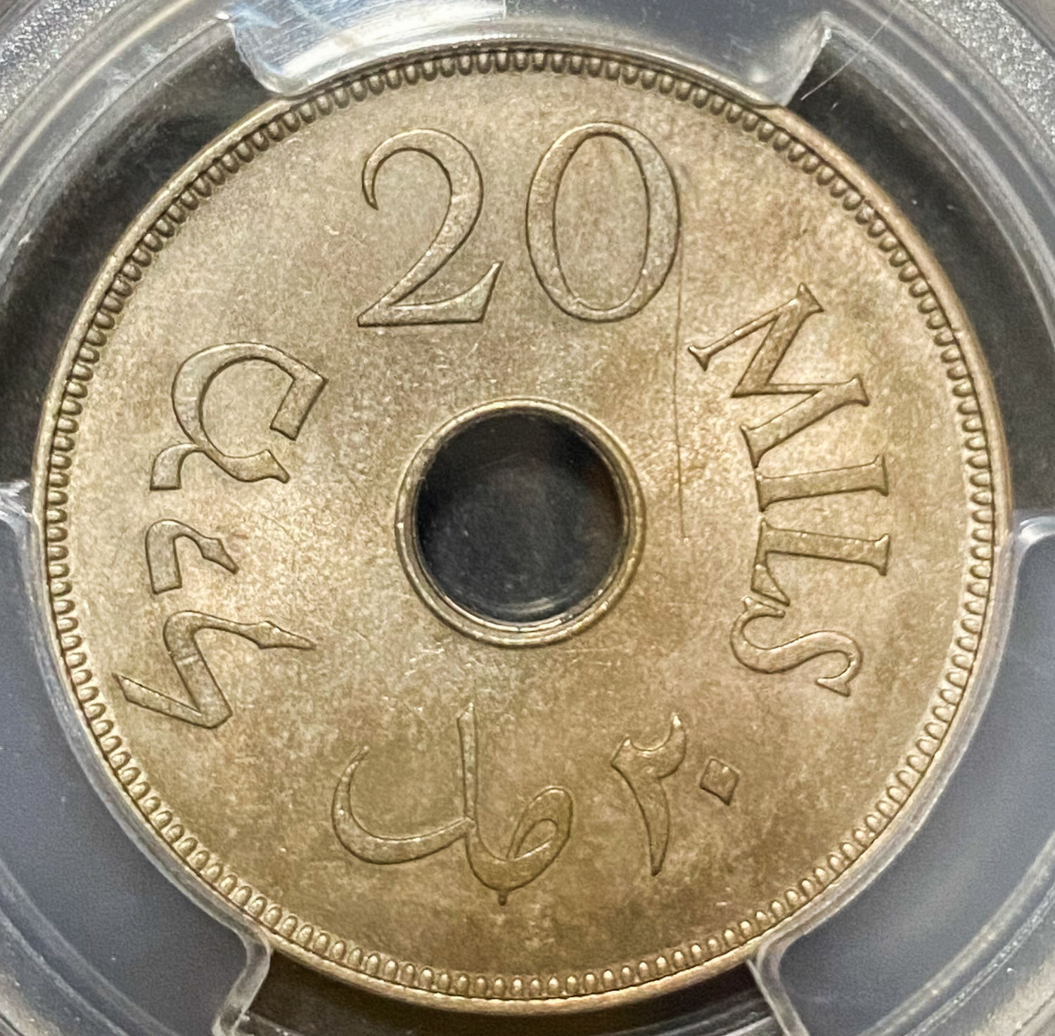 Palestine - 20 Mils 1934 - PCGS AU DETAILS - 1 1