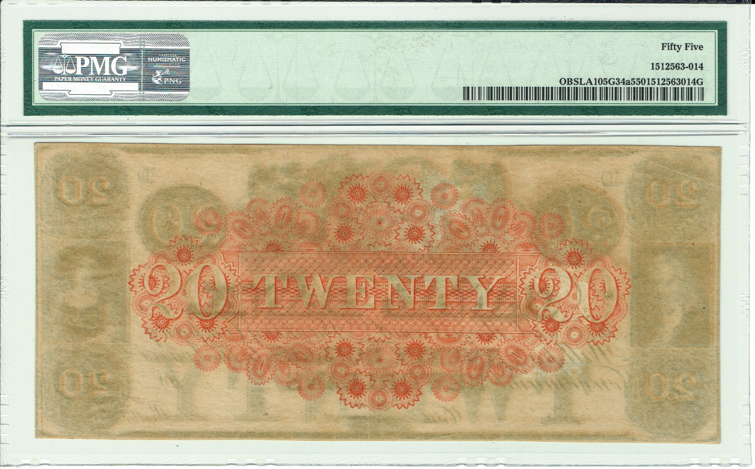 USA - Lot of banknotes of 1 Dollar 1917 and from the 19' century and 20 Dollars from 1840' - Graded - 1 4