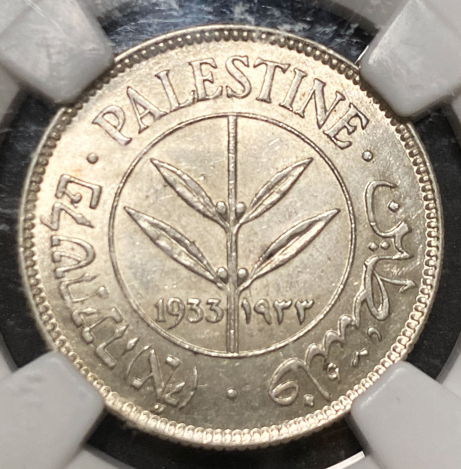 Palestine - 50 Mils 1933 - NGC MS 62 - 1 0