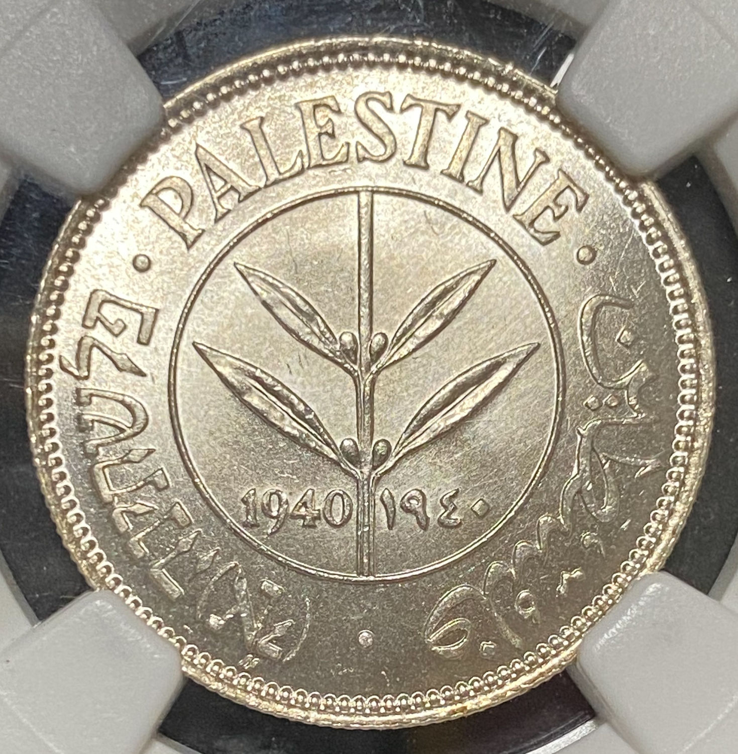 Palestine - 50 Mils 1940 - NGC MS 65 - 1 0