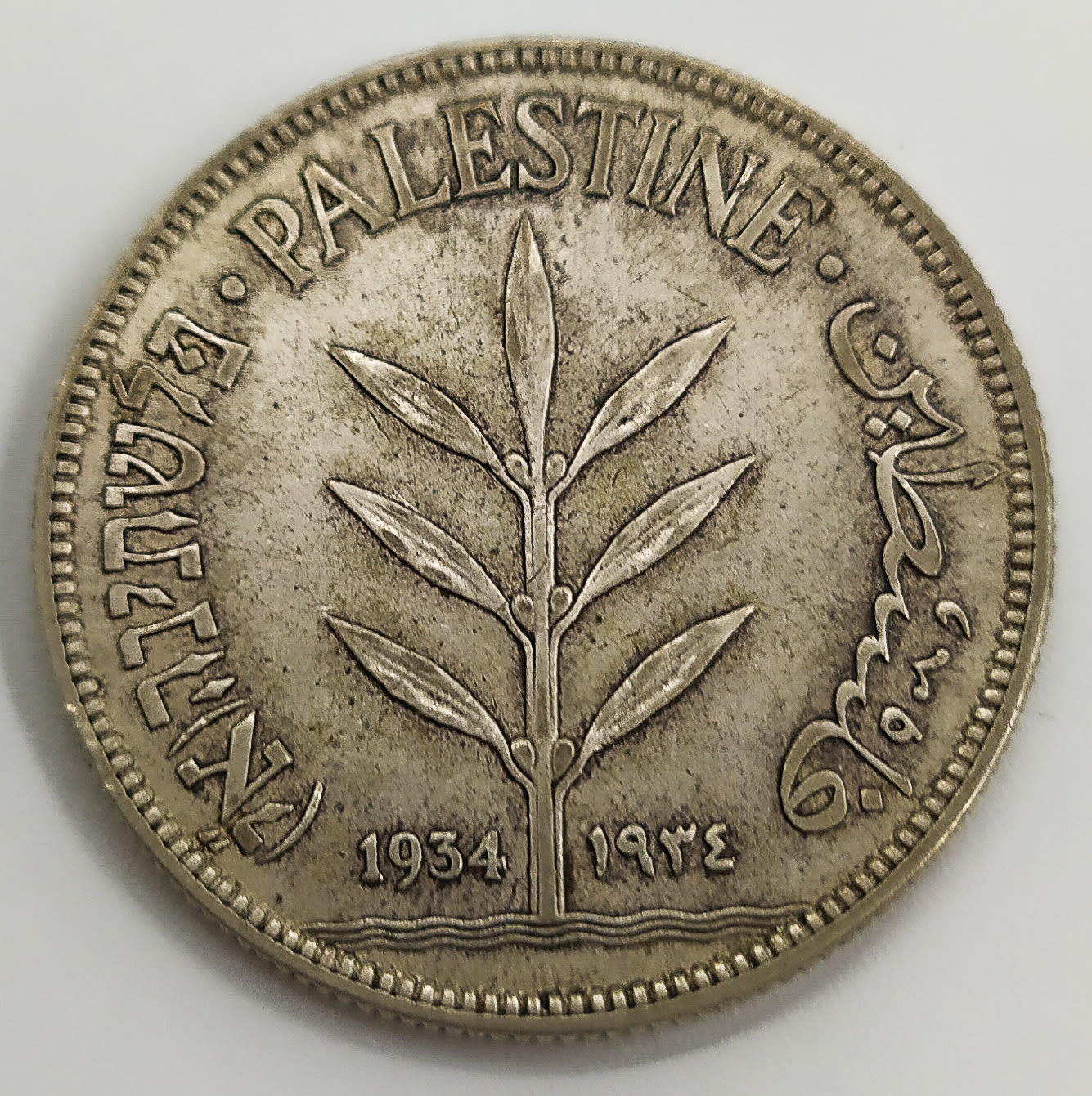 Palestine - 100 Mils 1934 - XF/AU - 1 0
