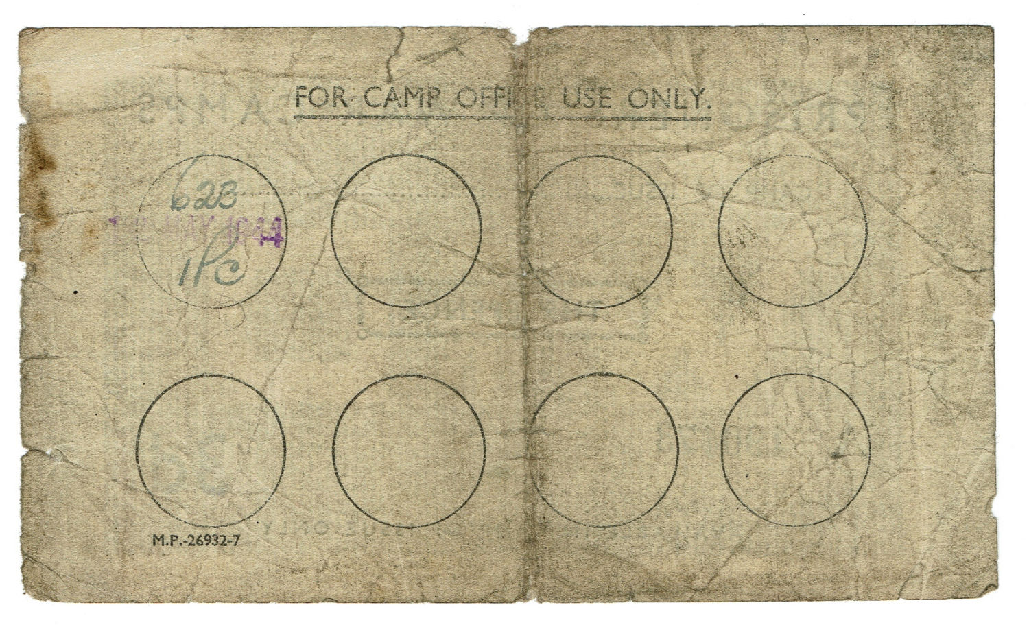 Great Britain - War Department (WD) WWII POW Camp - 1 1