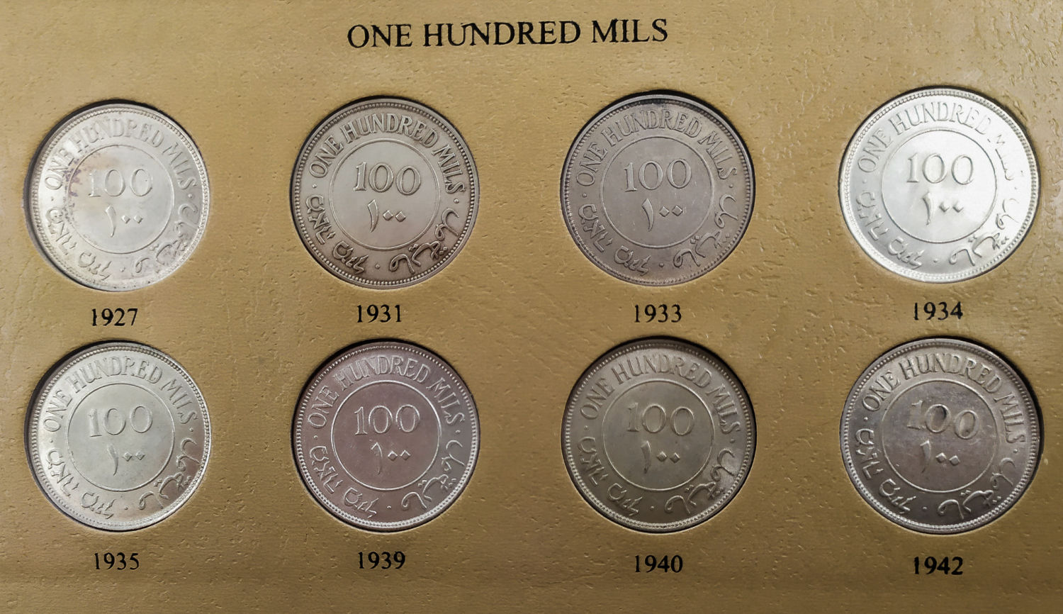 Palestine - Full 59 Coins set of British Mandath - 1 2