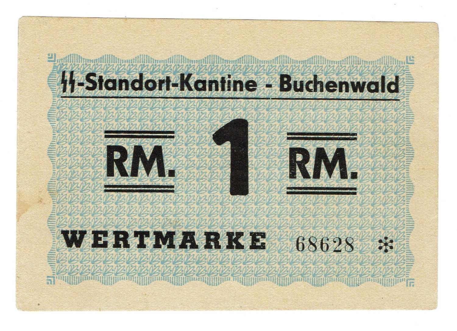 Germany - 1 mark - 1937-1944 - Buchenwald camp - UNC - 1 0