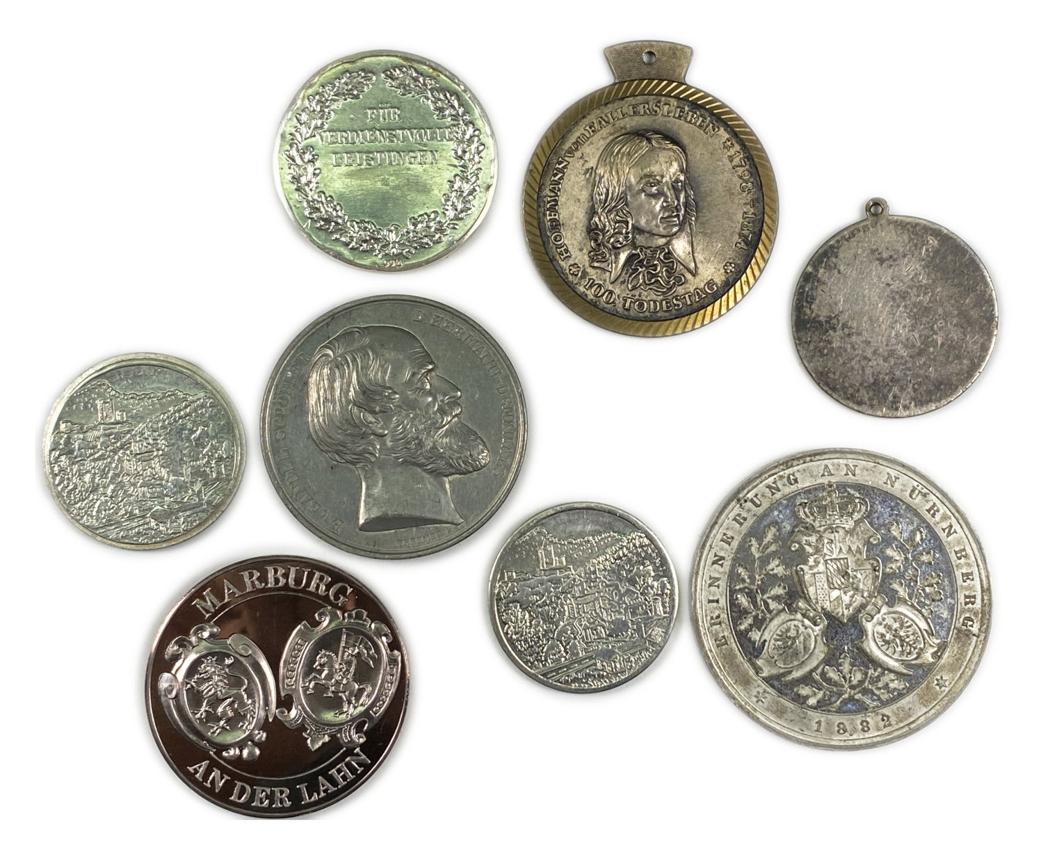 Germany - a collection of medals and medallions from different periods and years that mark a variety of ... - 1 7