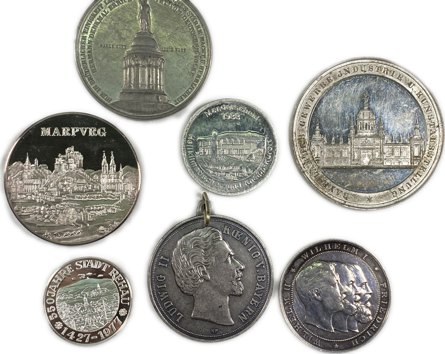Germany - a collection of medals and medallions from different periods and years that mark a variety of ... - 1 3