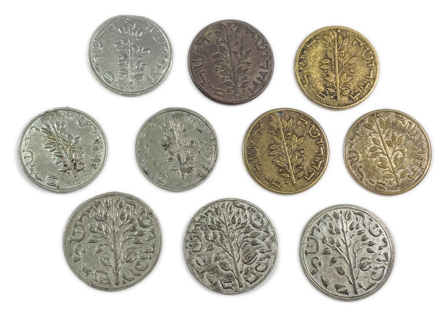 Judaica - Collection of 10 Shekel Gerlitz medals - 1900'
Shekel Gerlitz first began minting in the ... - 1 1