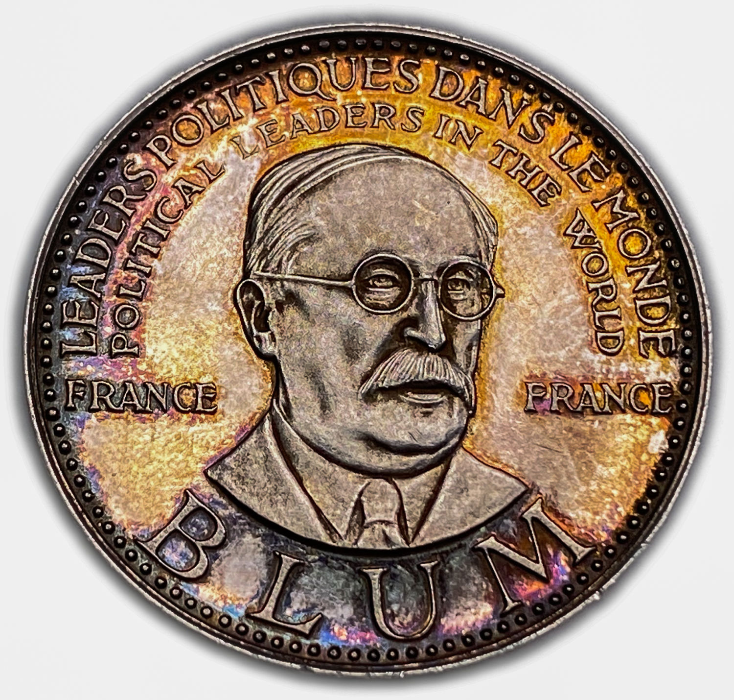 World - a pair of silver medals, Jewish personal - silver 999, 49.79 g, 13.2 g, 30 mm and 50 ... - 1 1