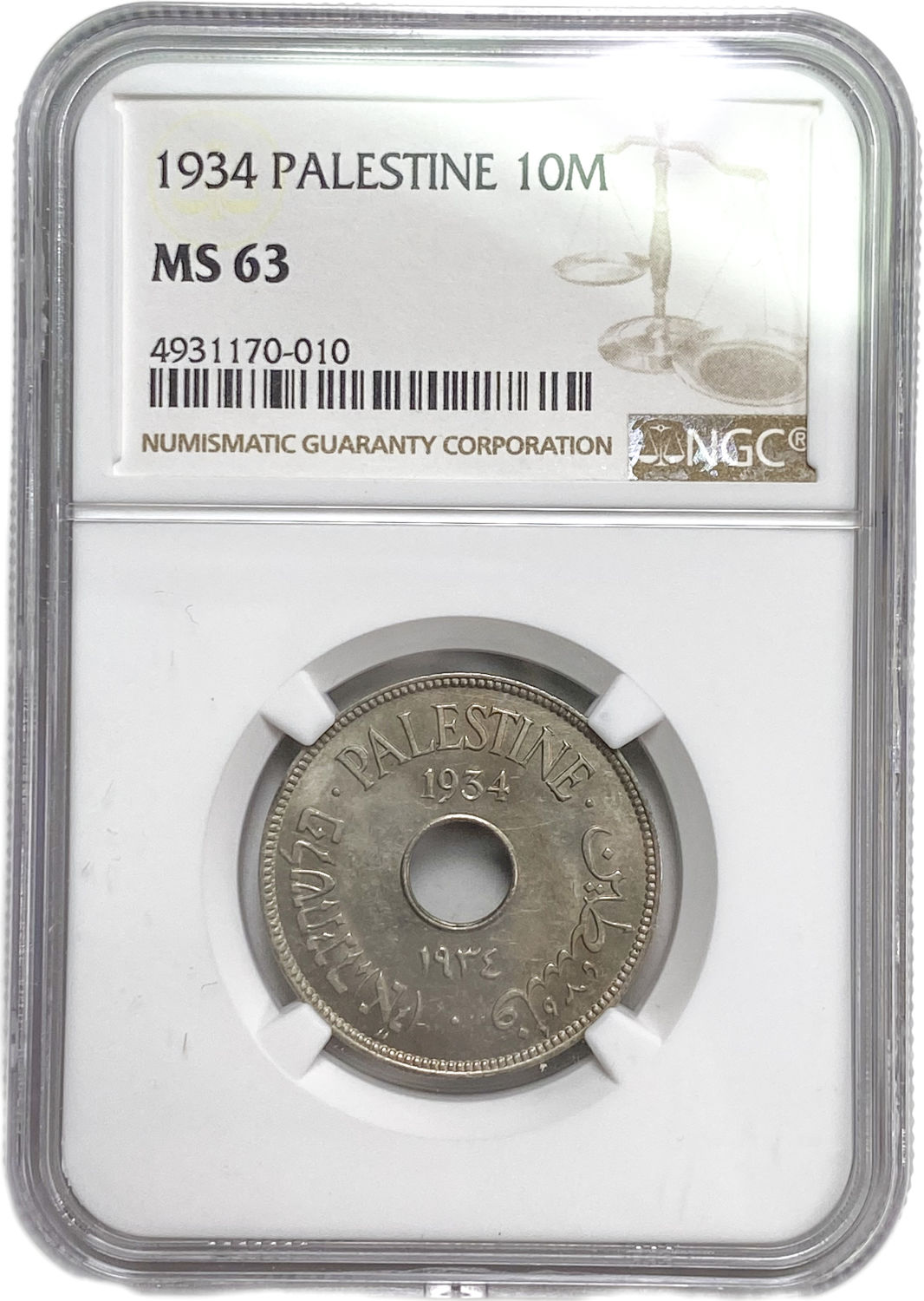 Palestine - 10 Mils 1934 - NGC MS 63
MIL, was the Hebrew name of the coin that was legal in Israel ... - 1 2
