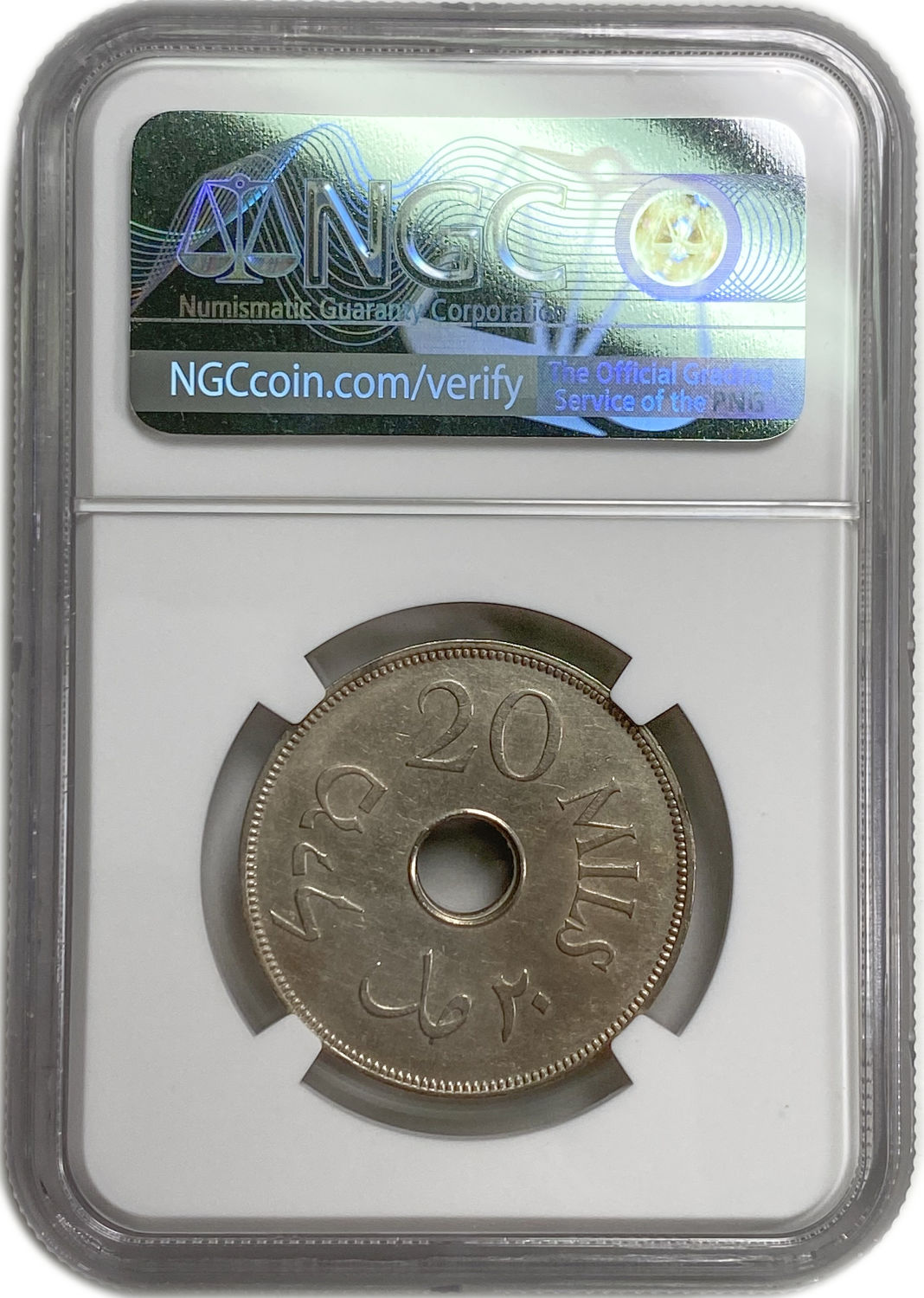 Palestine - 20 Mils 1941 - NGC UNC DETAILS
MIL, was the Hebrew name of the coin that ... - 1 3