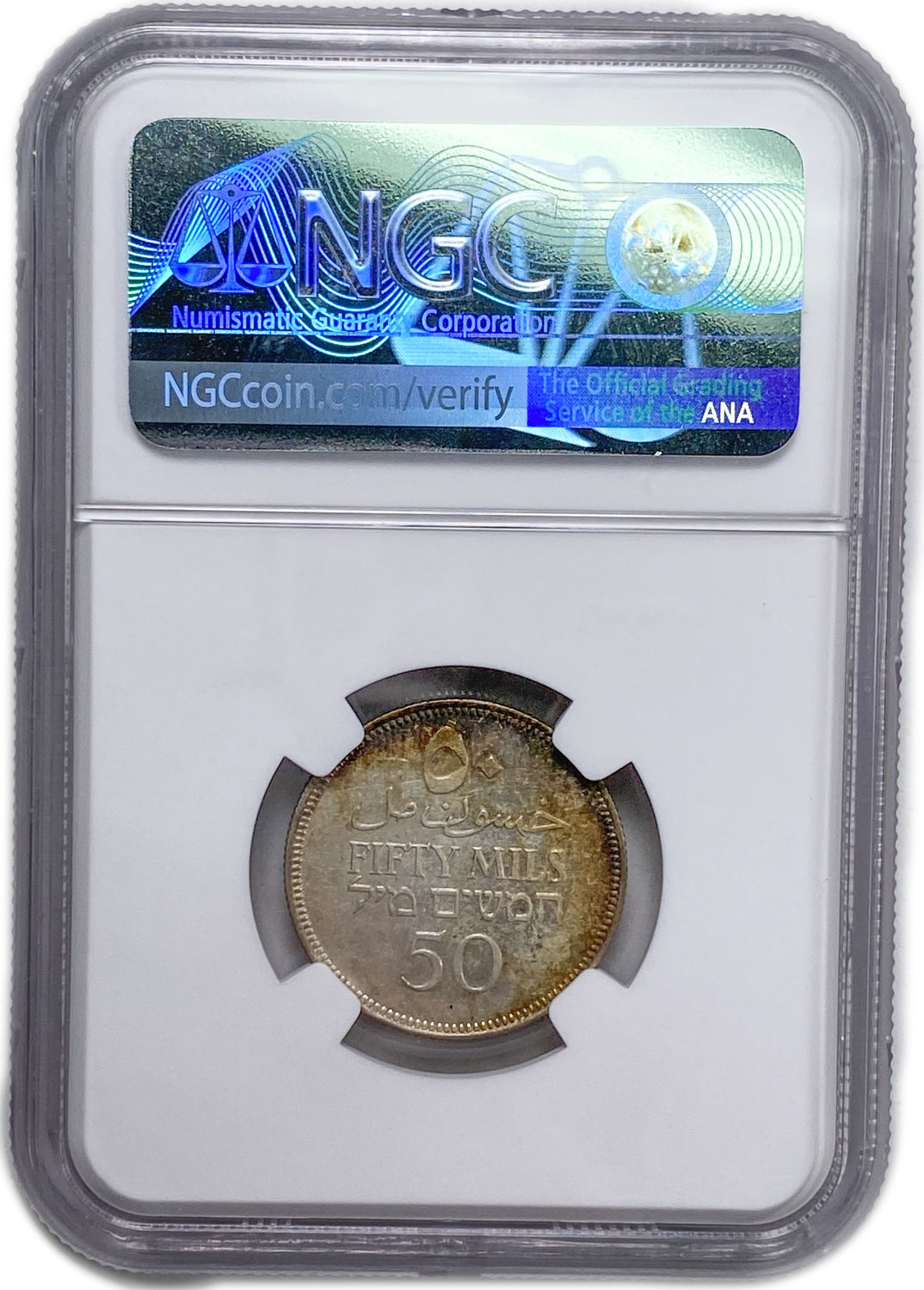 Palestine - 50 Mils 1931 - NGC UNC DETAILS
Mil was the Hebrew name of the coin that was legal ... - 1 3