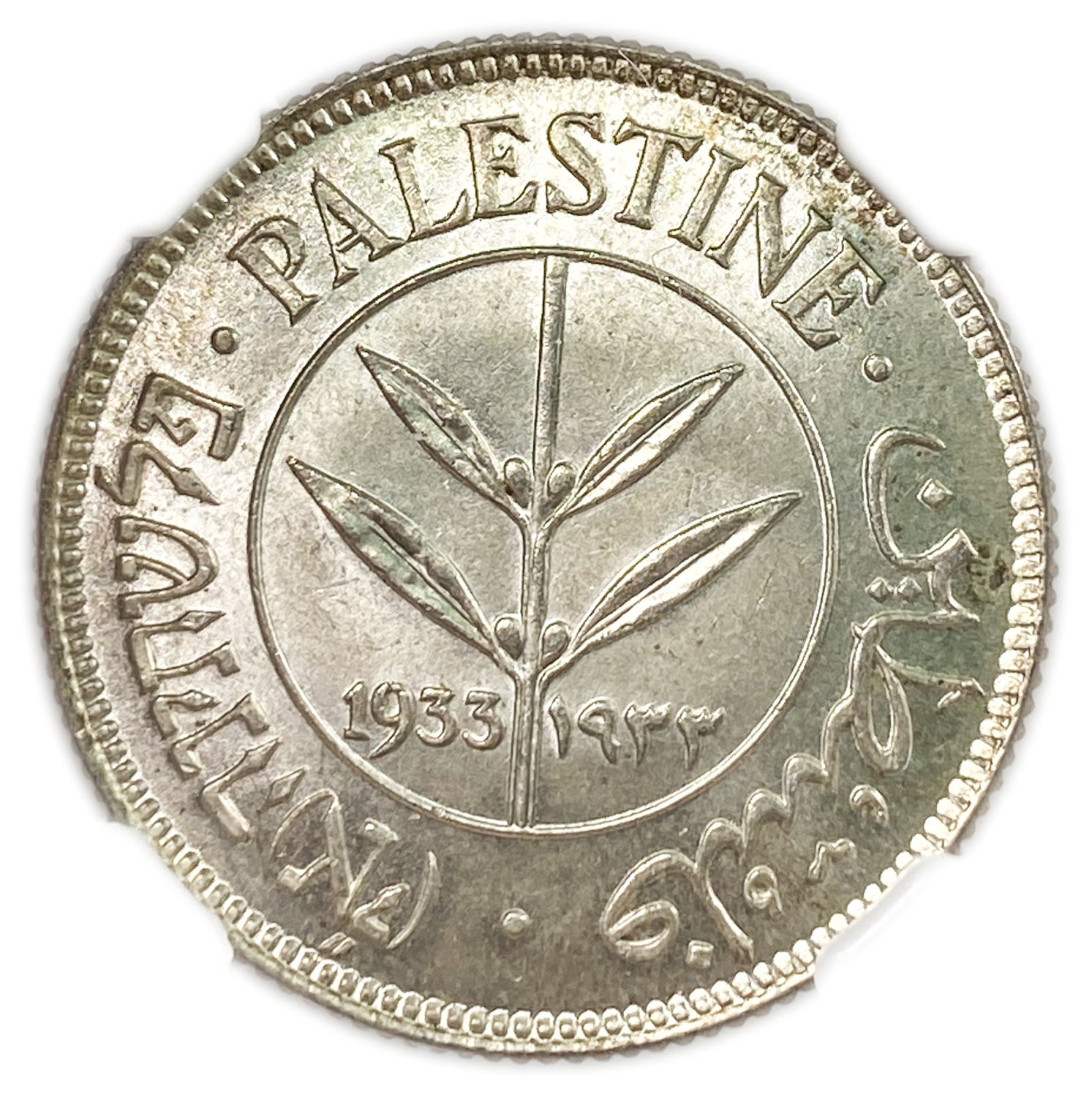 Palestine - 50 Mils 1933 - The highest grade known, very rare - NGC MS 66
Mil was the ... - 1 0