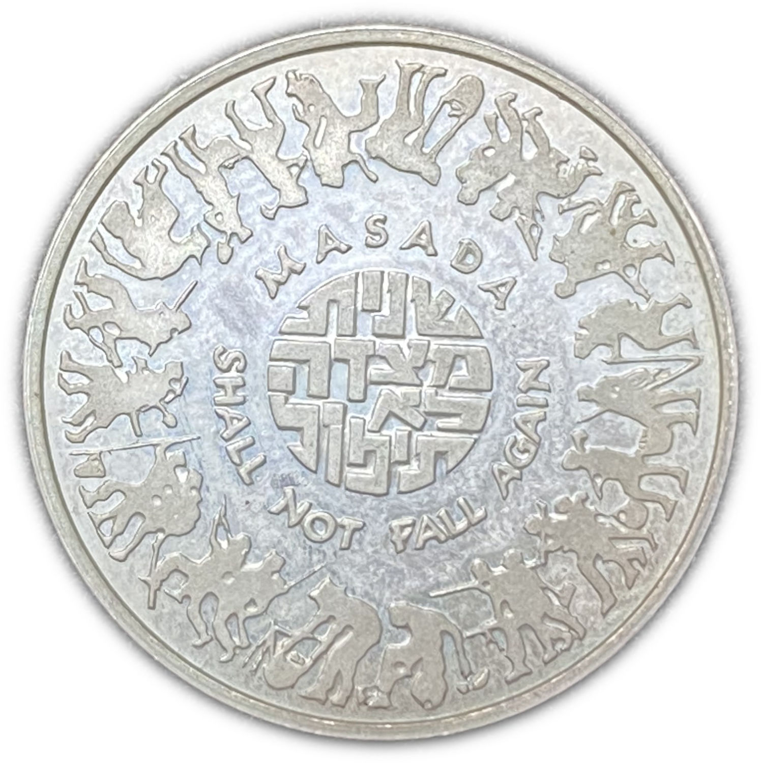 Israel - Masada , State Medal, 1981 - Silver 925, 12g, 27mm
Masada was built by Jonathan the ... - 1 1